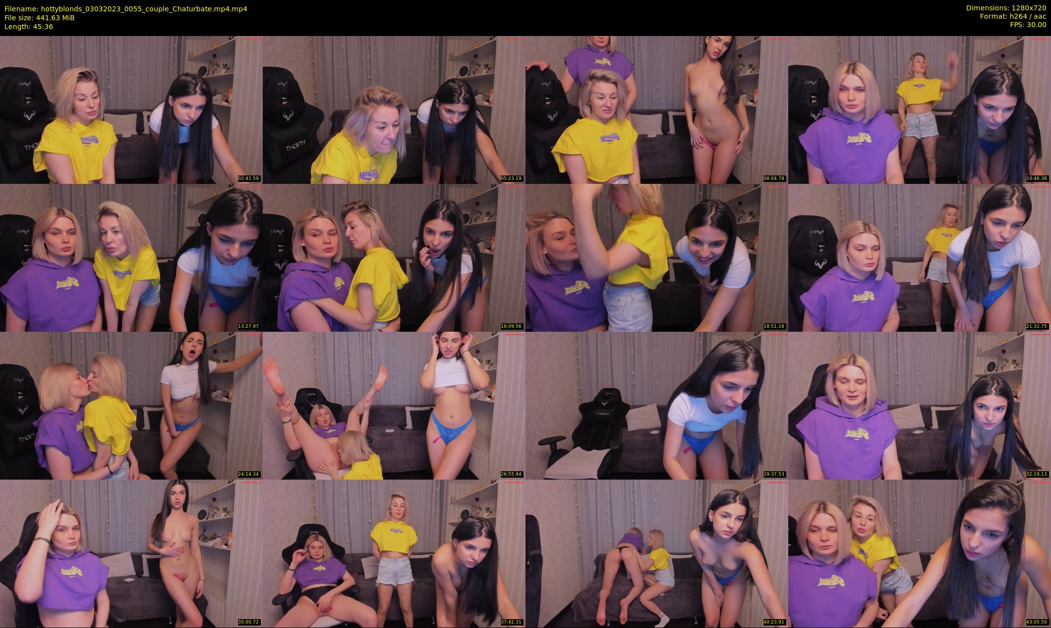 hottyblonds — 46 minute Chaturbate couple cam show recording, 720p, Mar 3, 2023