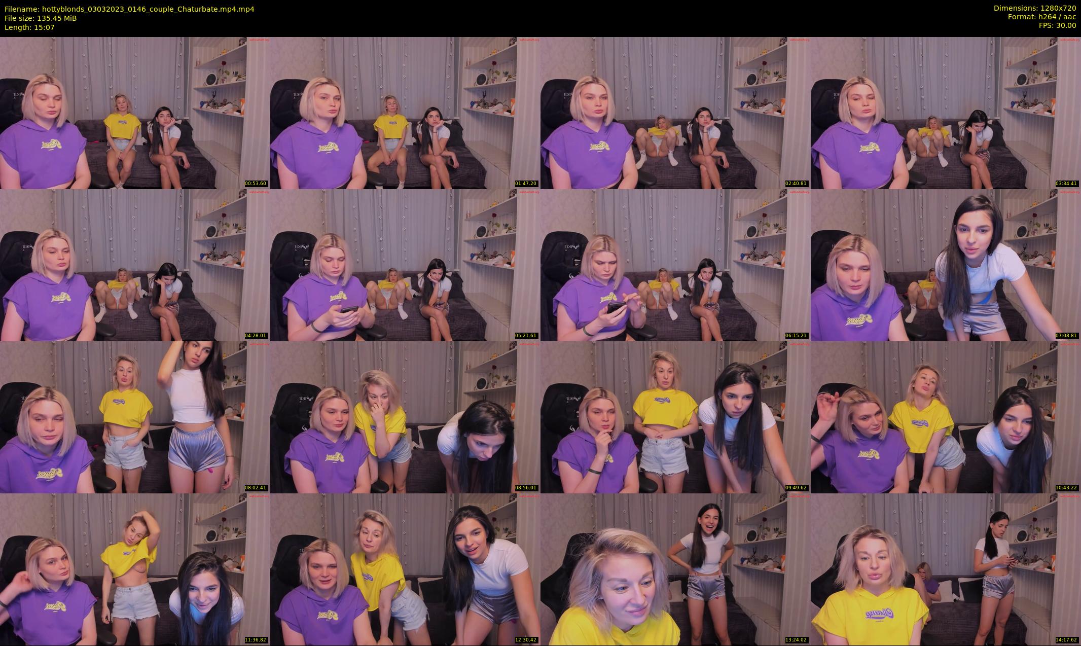 hottyblonds — 16 minute Chaturbate couple cam show recording, 720p, Mar 3, 2023
