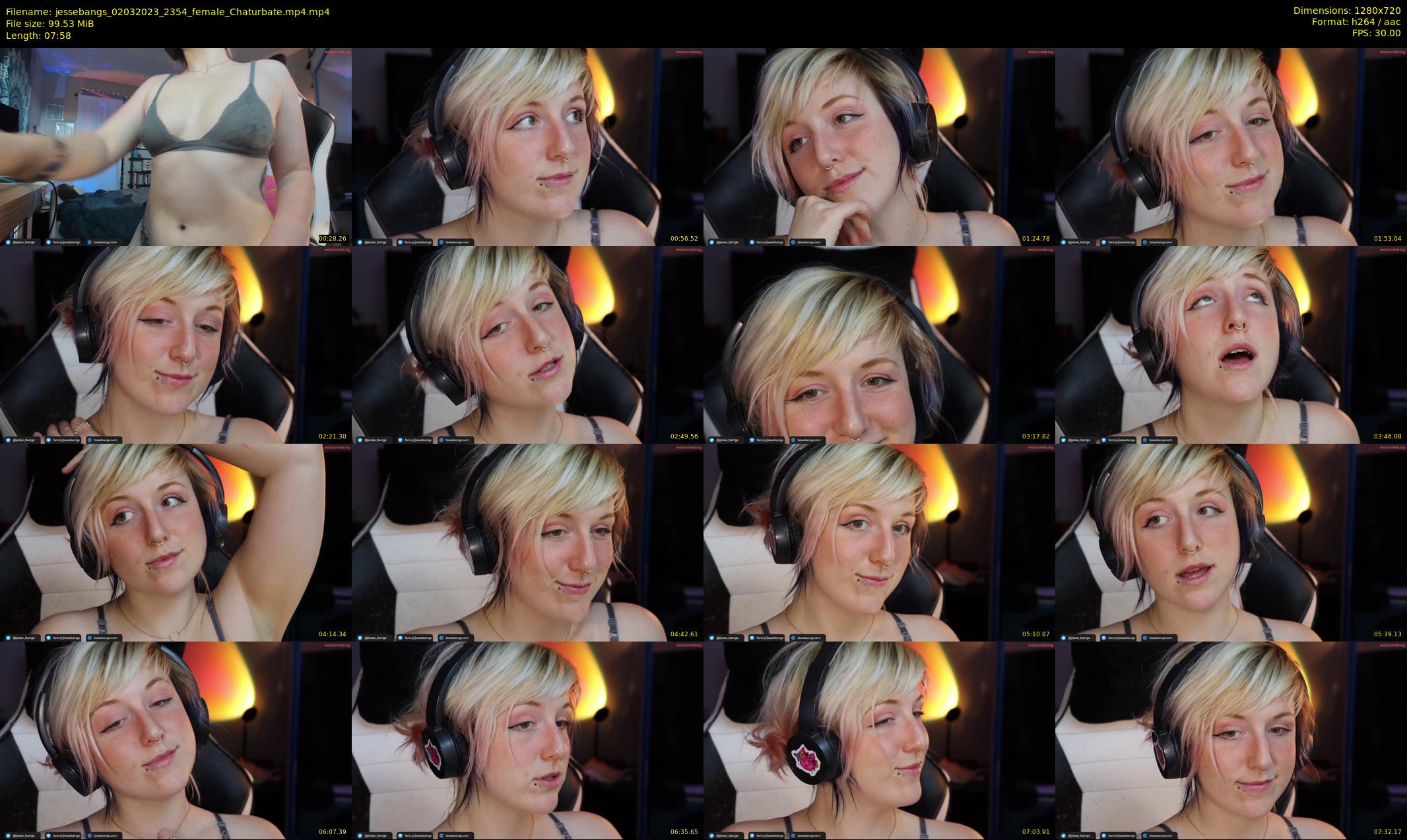jessebangs — 8 minute Chaturbate female cam show recording, 720p, Mar 2, 2023