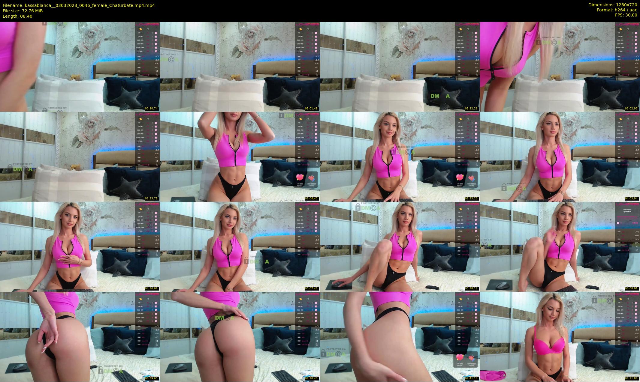 kassablanca_ — 9 minute Chaturbate female cam show recording, 720p, Mar 3, 2023