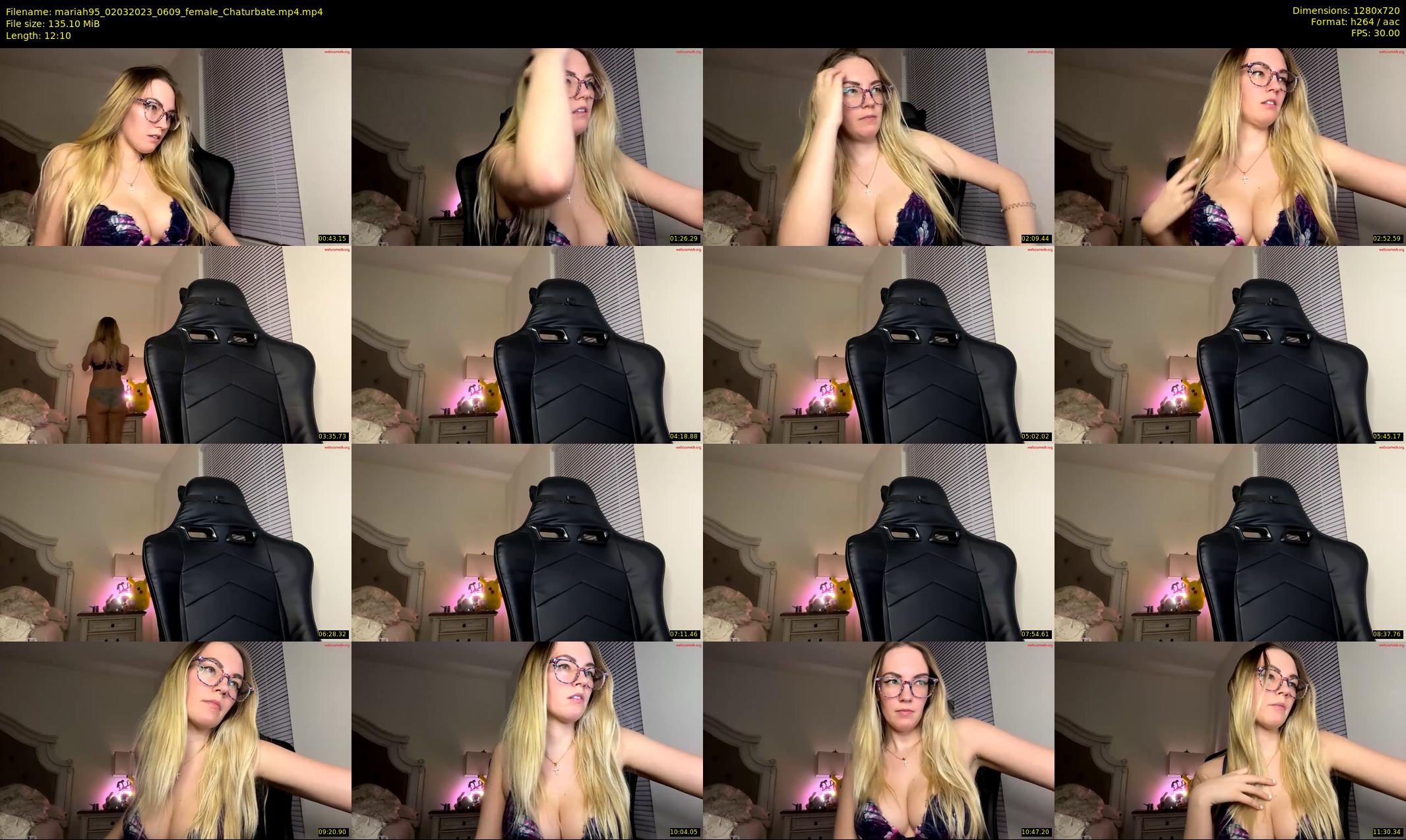 mariah95 — 13 minute Chaturbate female cam show recording, 720p, Mar 2, 2023