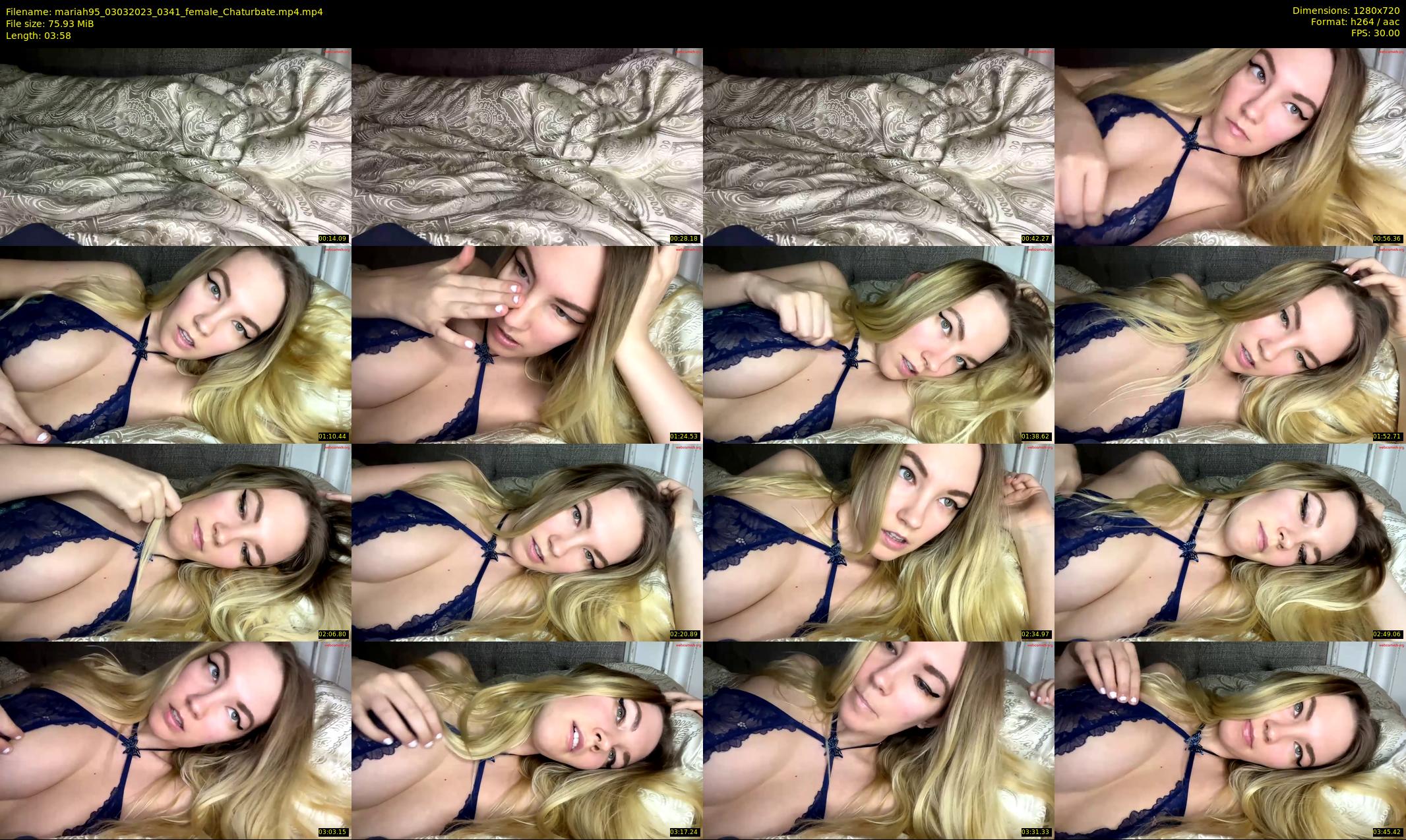 mariah95 — 4 minute Chaturbate female cam show recording, 720p, Mar 3, 2023