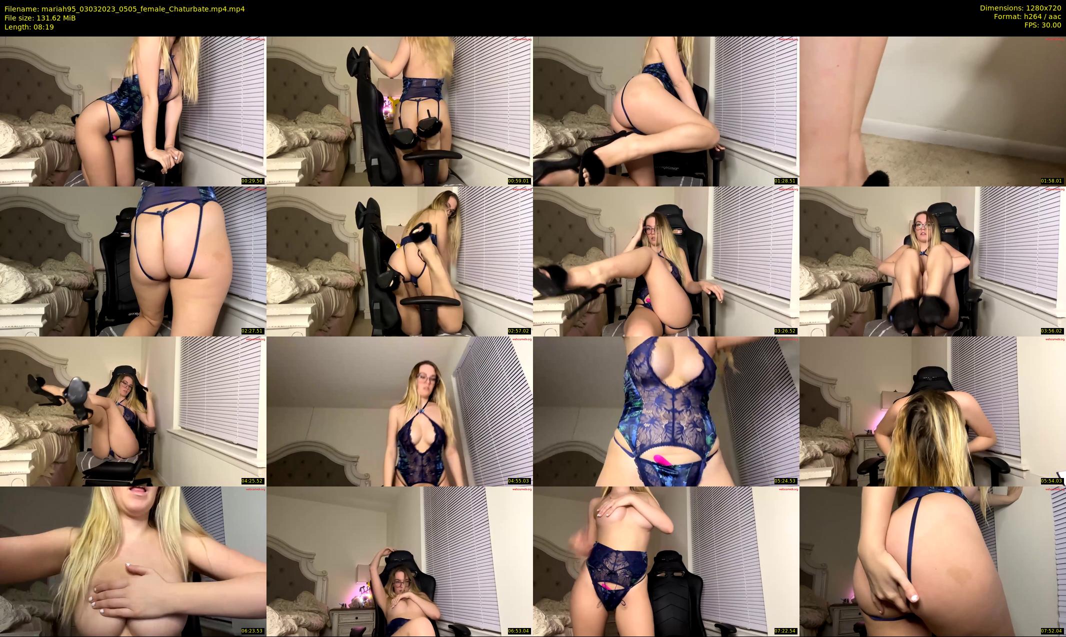 mariah95 — 9 minute Chaturbate female cam show recording, 720p, Mar 3, 2023