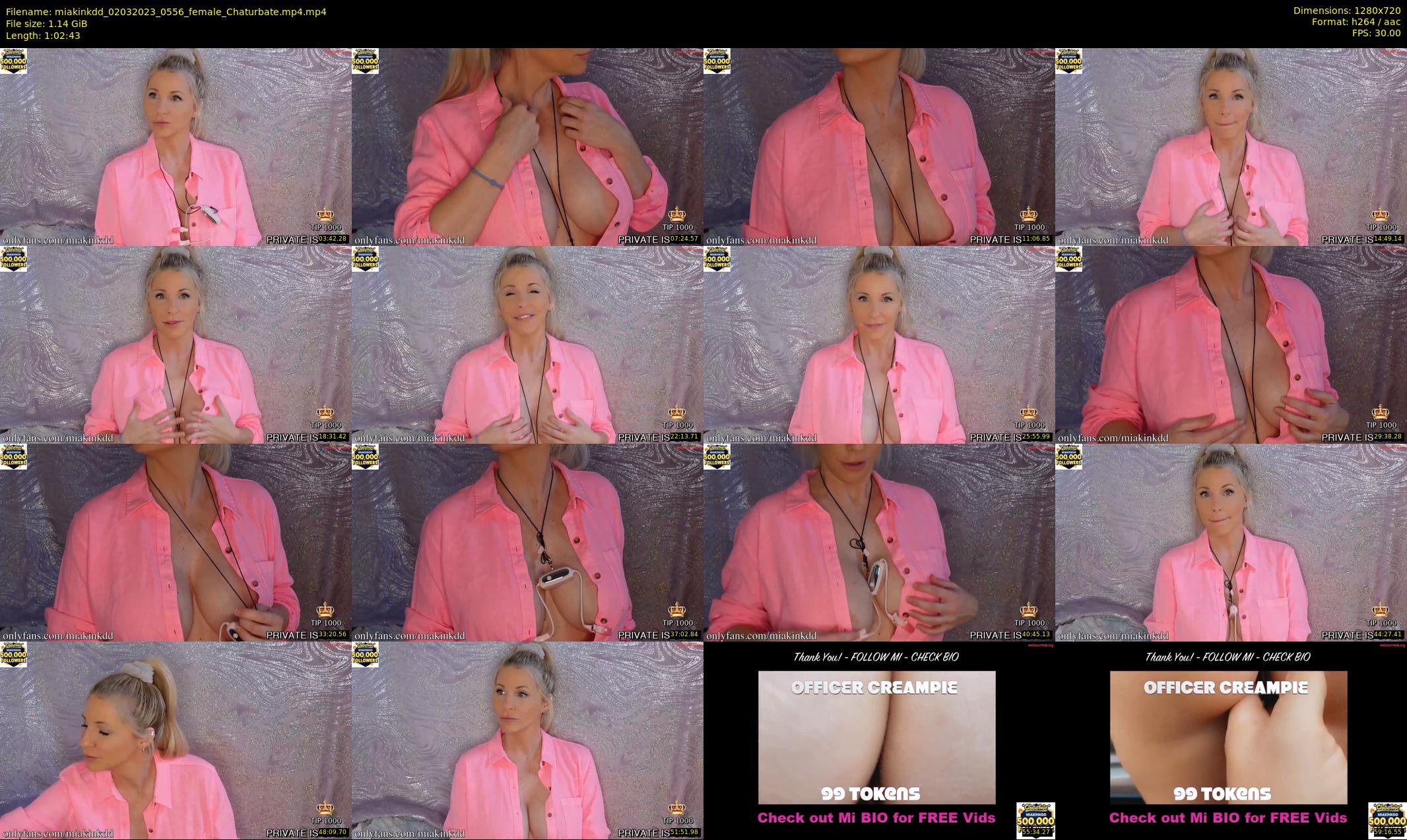 miakinkdd — 63 minute Chaturbate female cam show recording, 720p, Mar 2, 2023