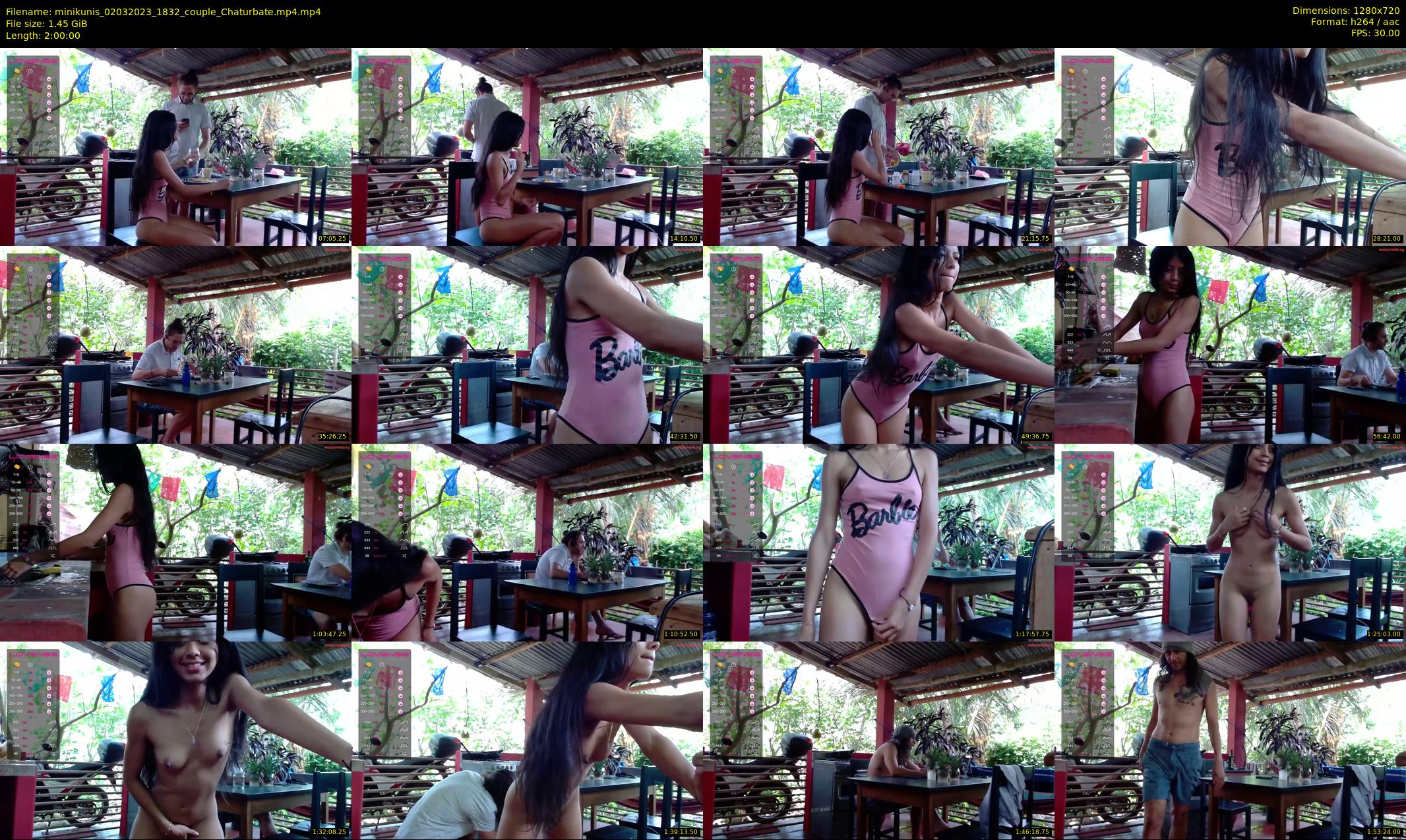 minikunis — 120 minute Chaturbate couple cam show recording, 720p, Mar 2, 2023