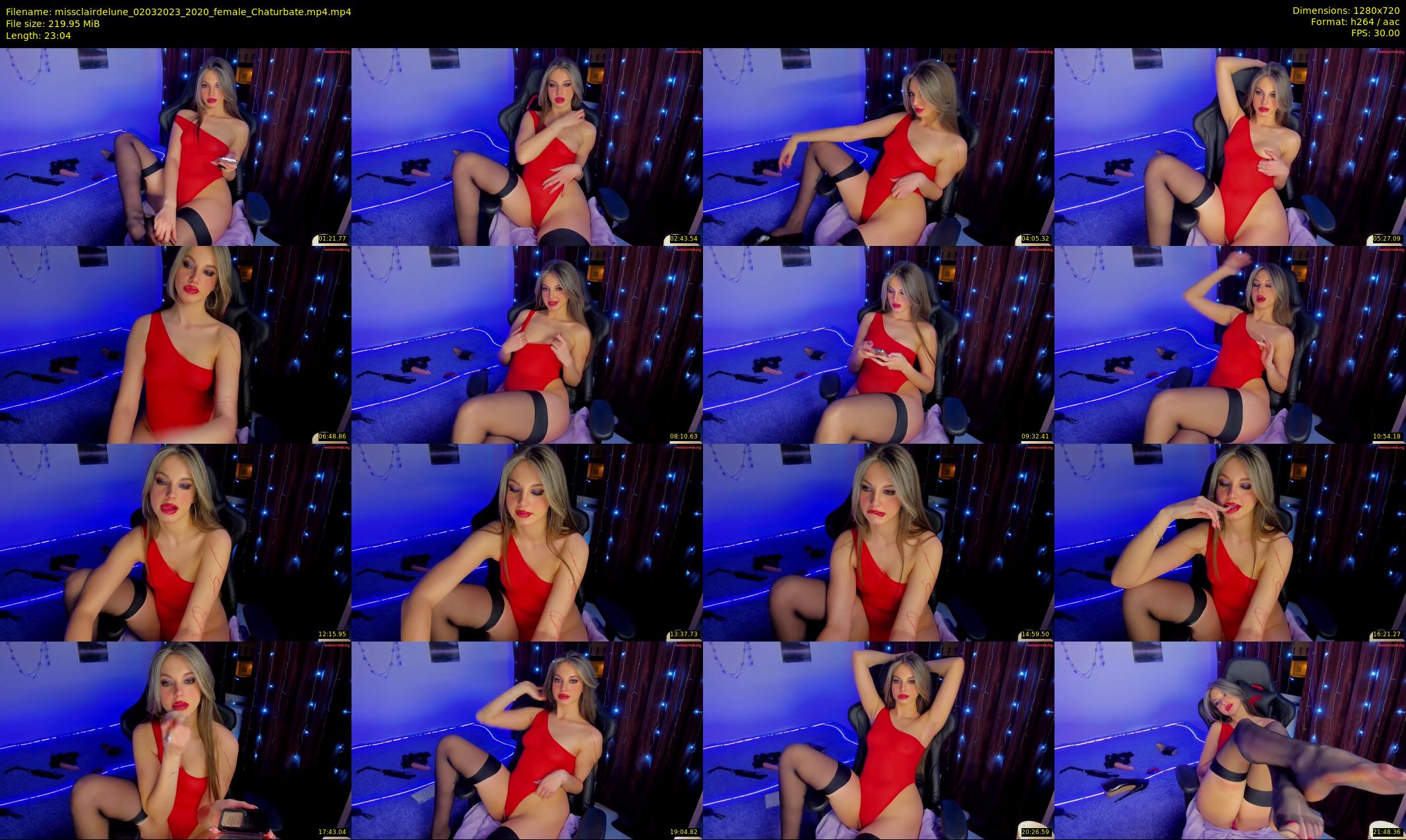 missclairdelune — 24 minute Chaturbate female cam show recording, 720p, Mar 2, 2023