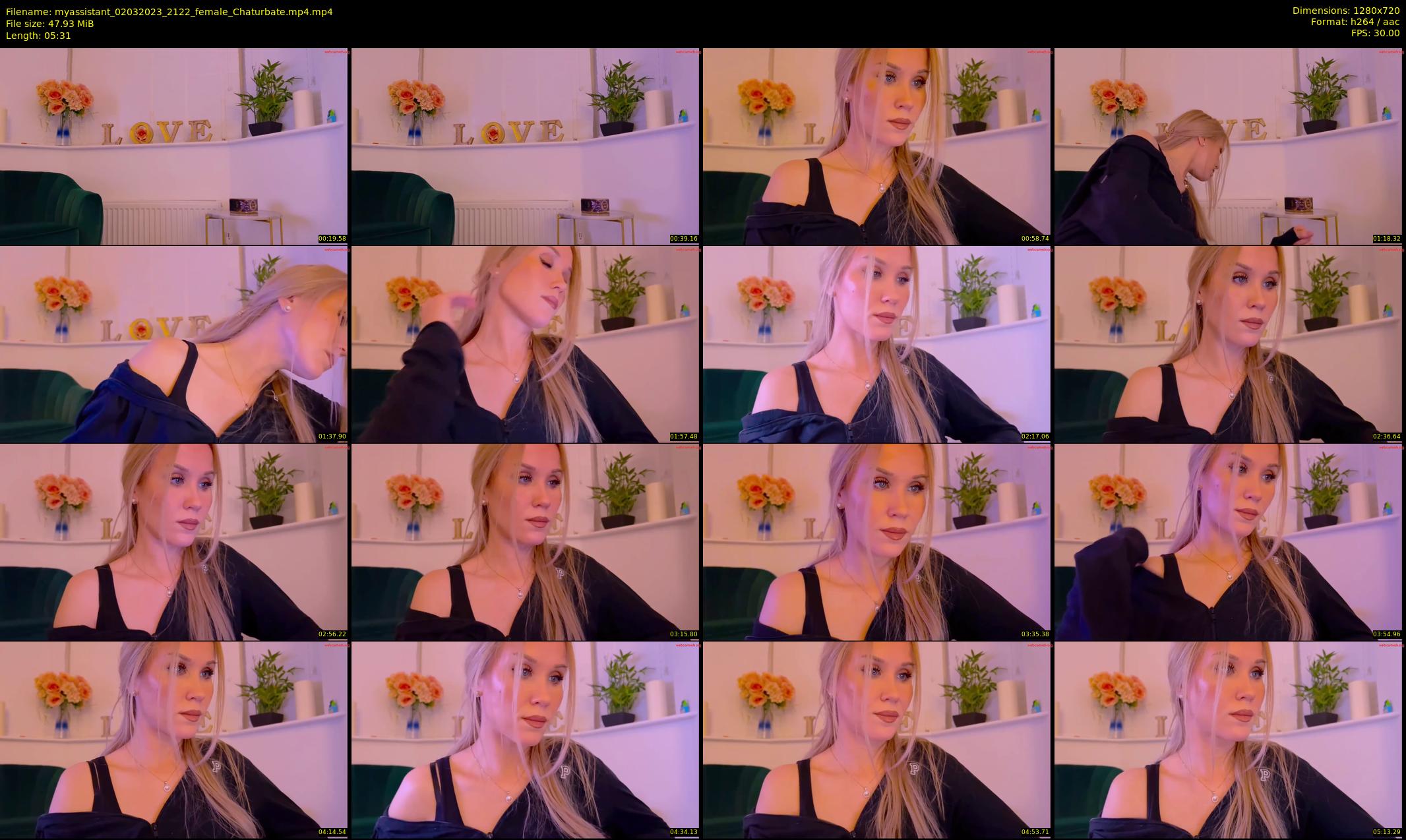 myassistant — 6 minute Chaturbate female cam show recording, 720p, Mar 2, 2023