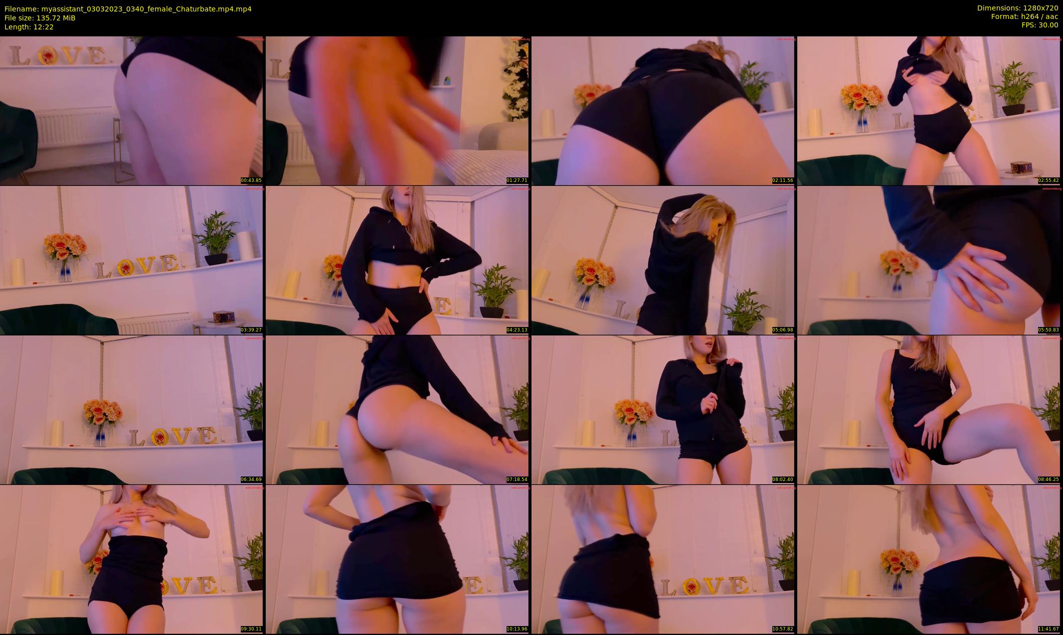 myassistant — 13 minute Chaturbate female cam show recording, 720p, Mar 3, 2023