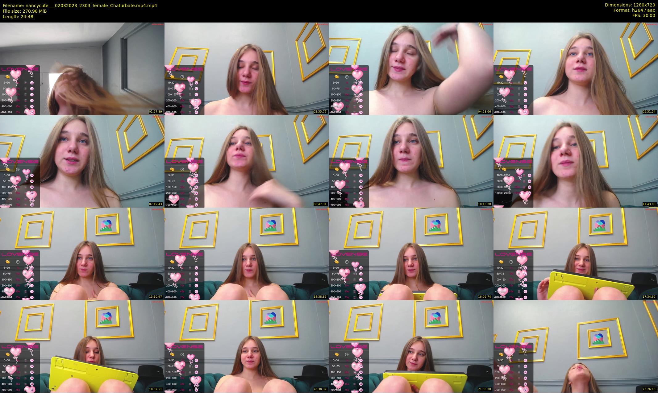 nancycute__ — 25 minute Chaturbate female cam show recording, 720p, Mar 2, 2023