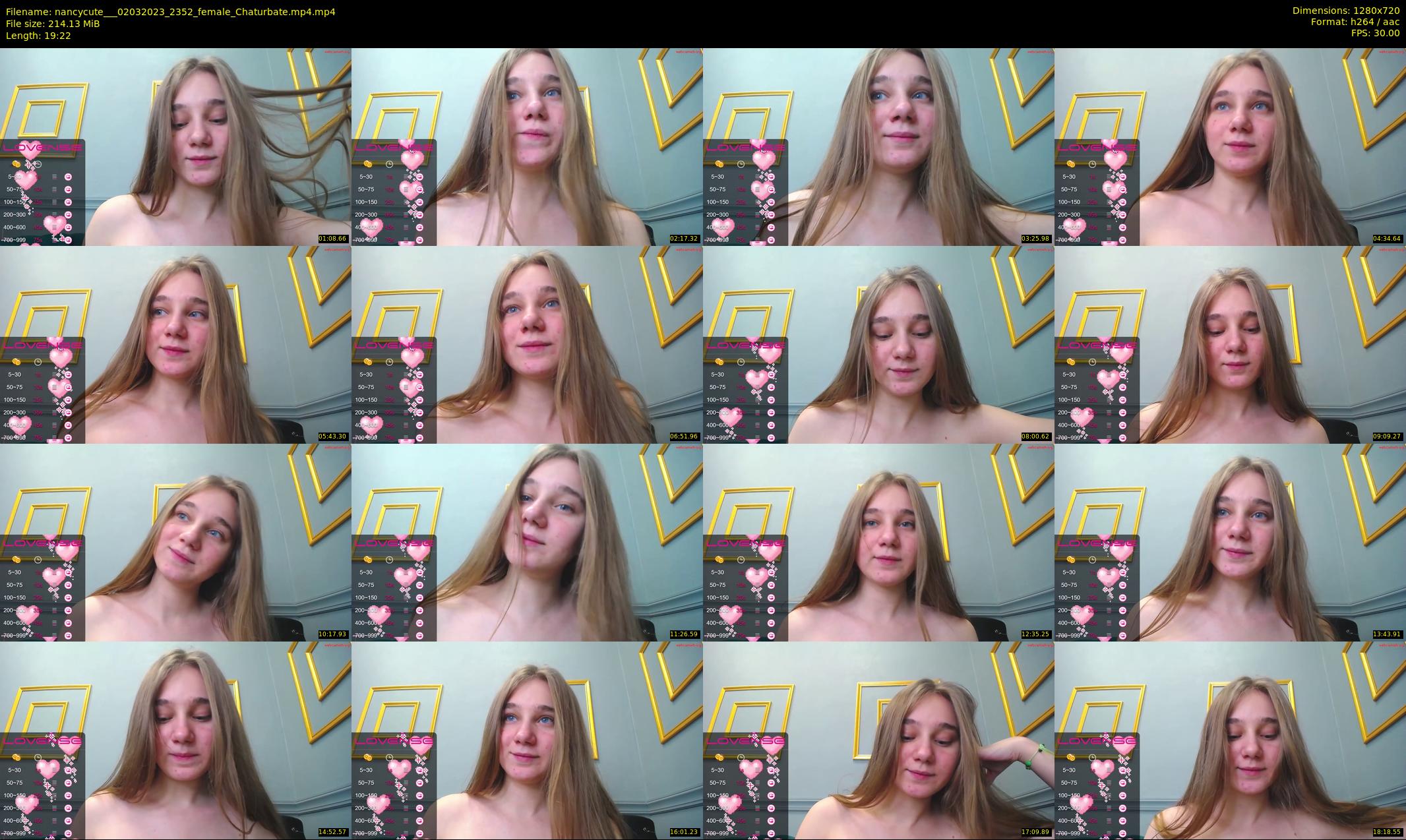 nancycute__ — 20 minute Chaturbate female cam show recording, 720p, Mar 2, 2023