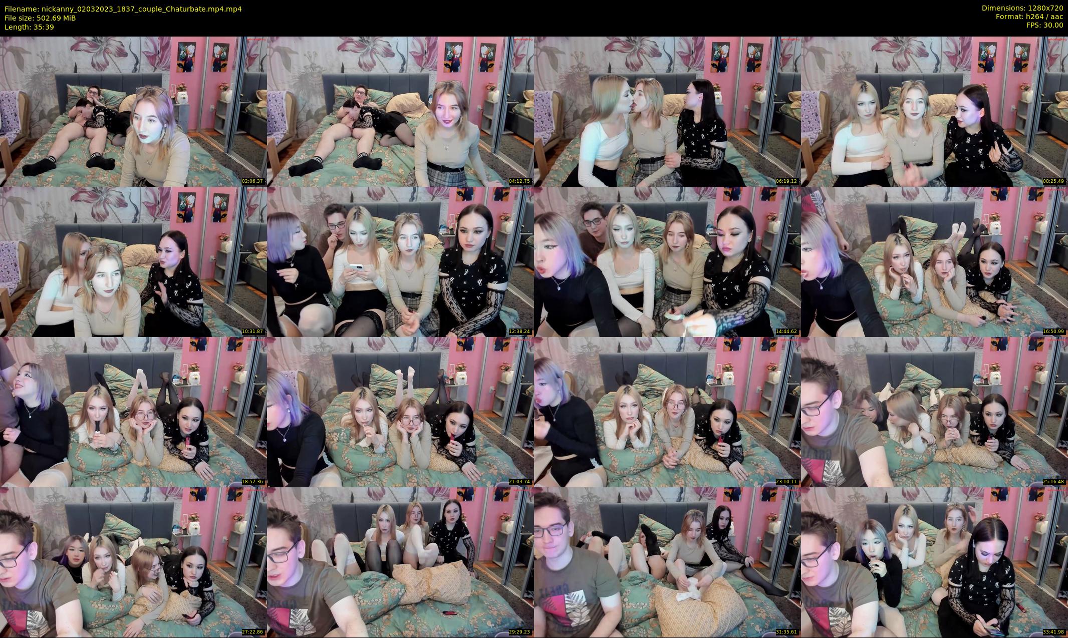 nickanny — 36 minute Chaturbate couple cam show recording, 720p, Mar 2, 2023