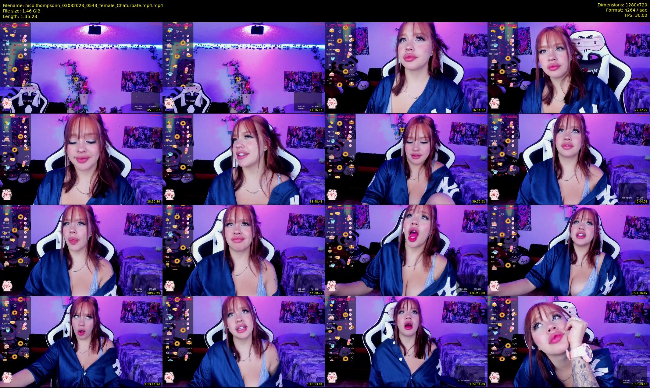 nicolthompsonn — 96 minute Chaturbate female cam show recording, 720p, Mar 3, 2023