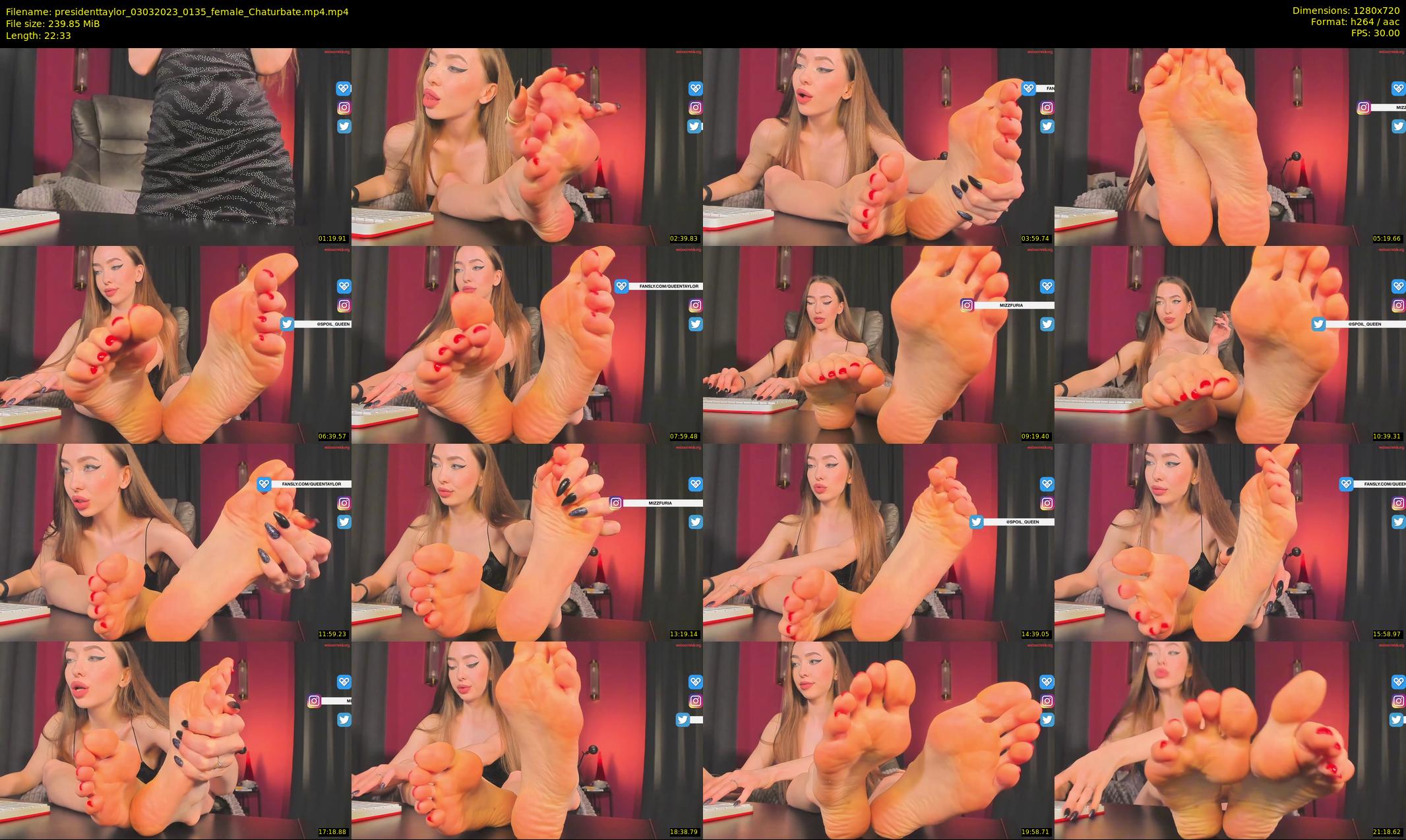 presidenttaylor — 23 minute Chaturbate female cam show recording, 720p, Mar 3, 2023