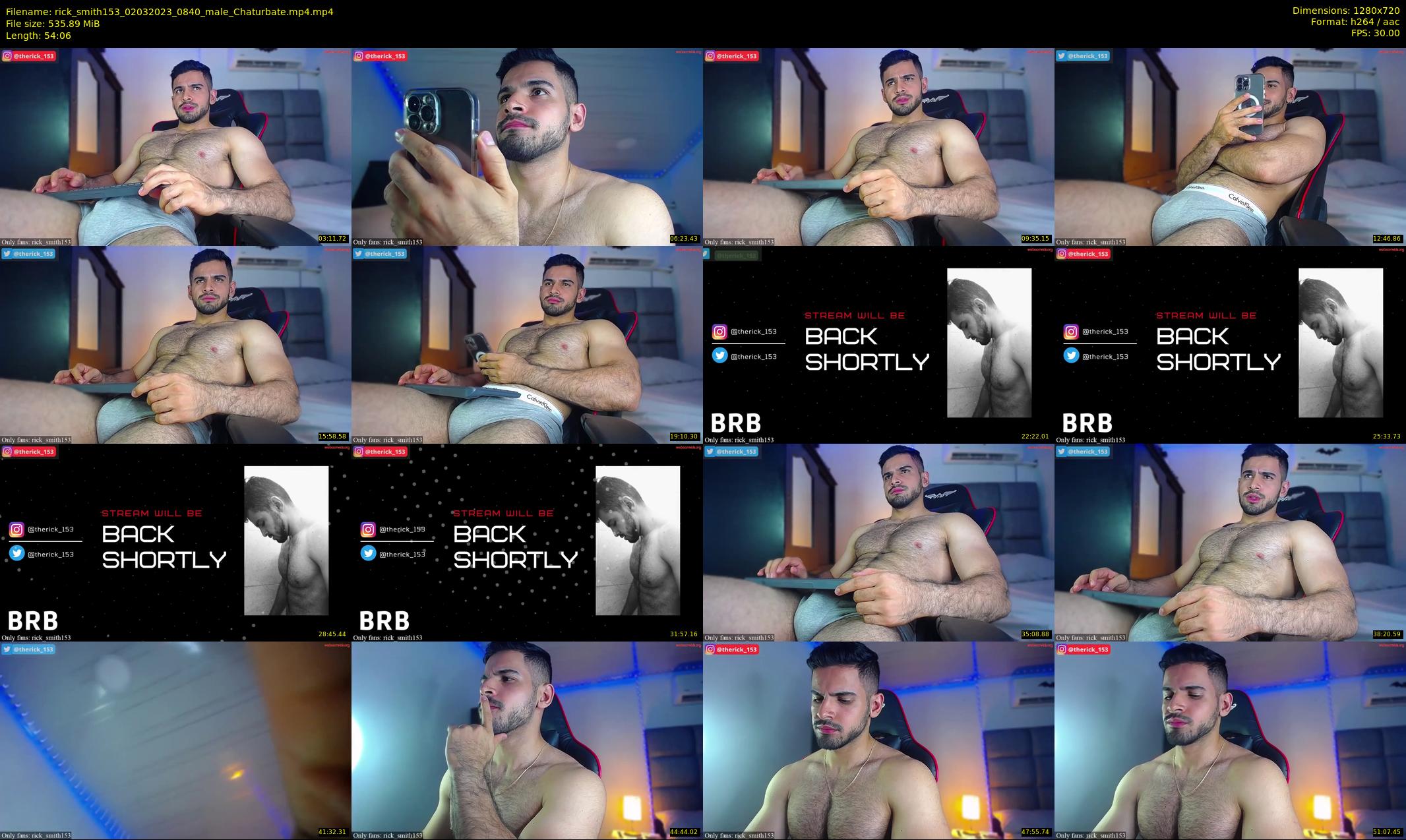 rick_smith153 — 55 minute Chaturbate male cam show recording, 720p, Mar 2, 2023