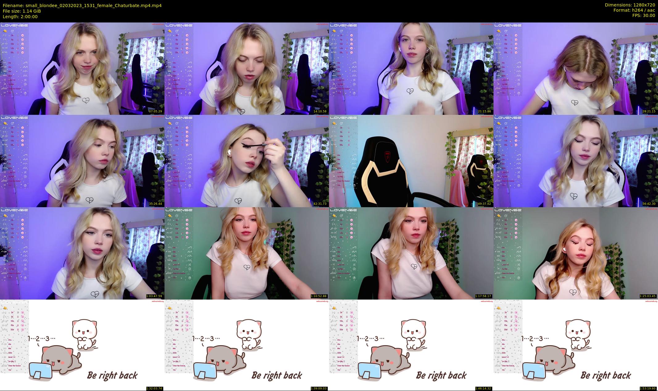small_blondee — 120 minute Chaturbate female cam show recording, 720p, Mar 2, 2023