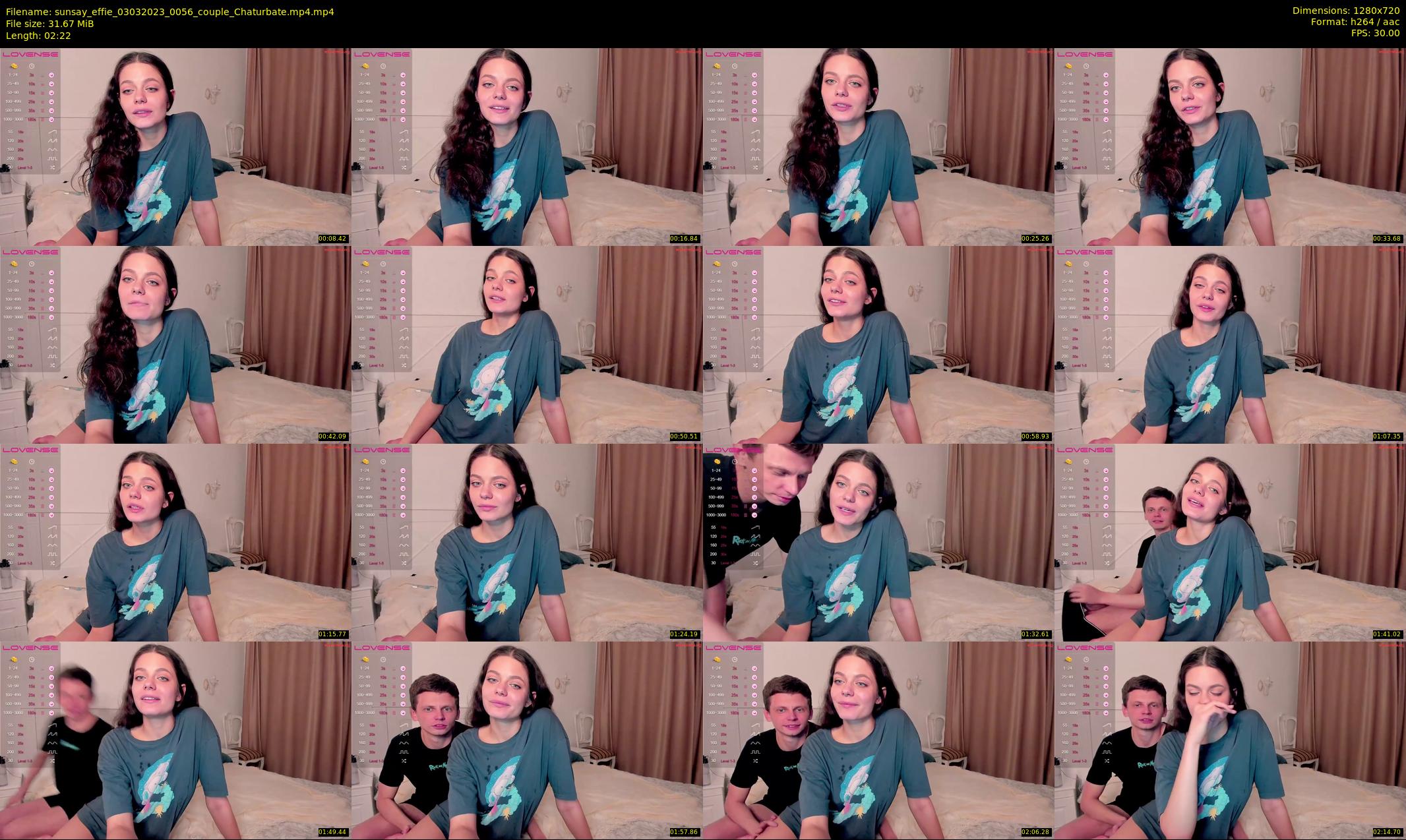 sunsay_effie — 3 minute Chaturbate couple cam show recording, 720p, Mar 3, 2023