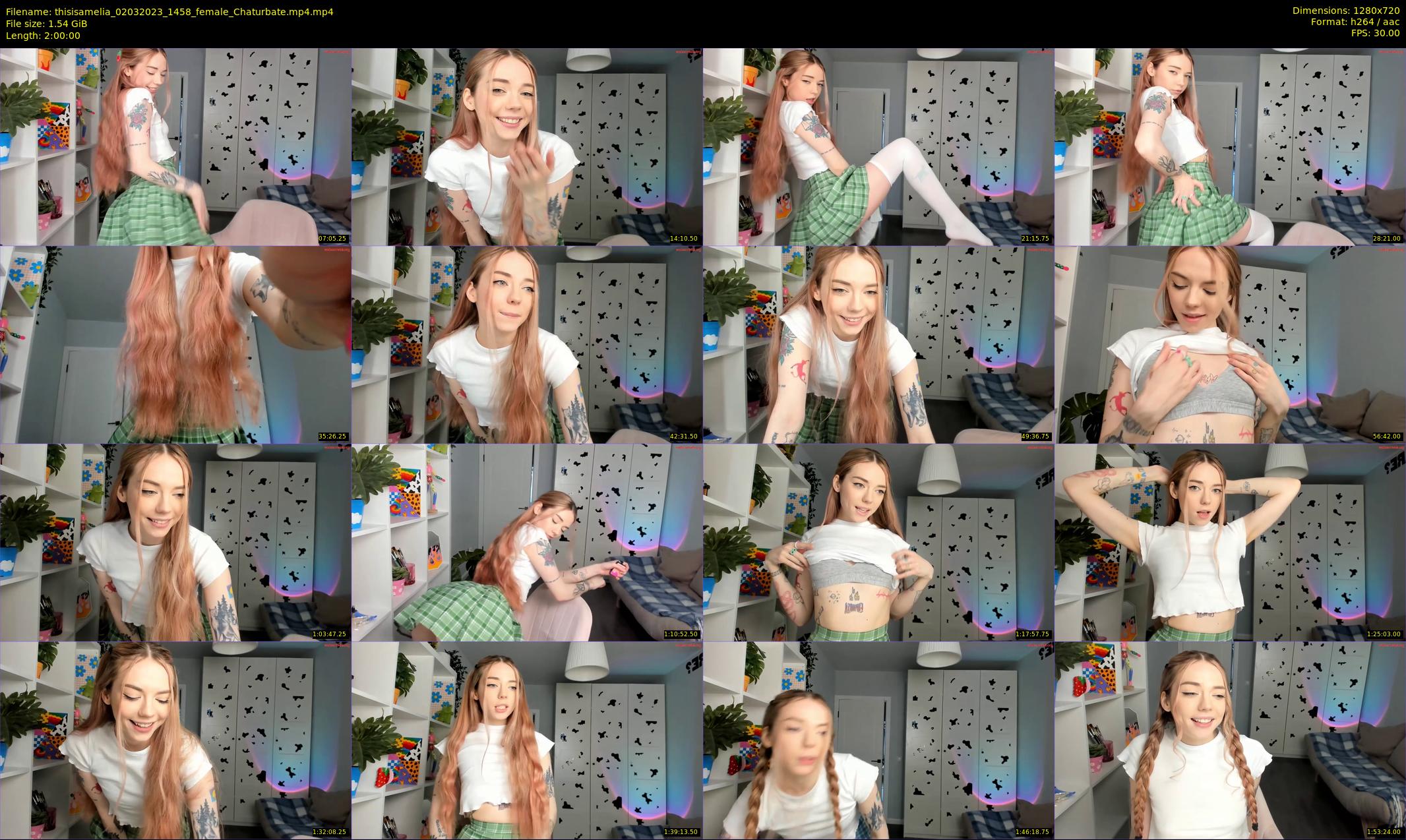 thisisamelia — 120 minute Chaturbate female cam show recording, 720p, Mar 2, 2023