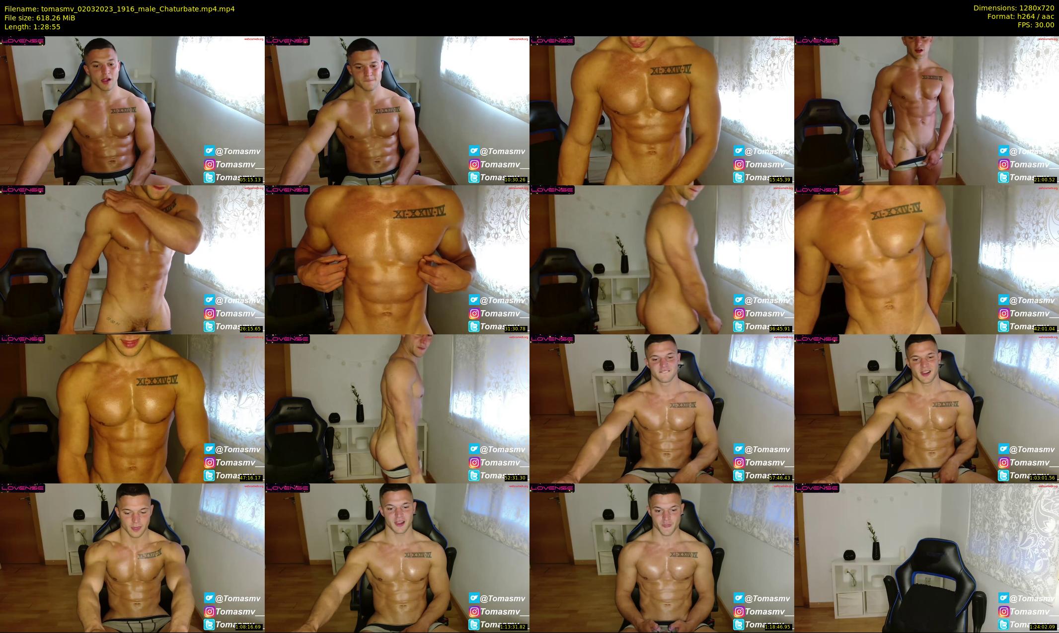 tomasmv — 89 minute Chaturbate male cam show recording, 720p, Mar 2, 2023