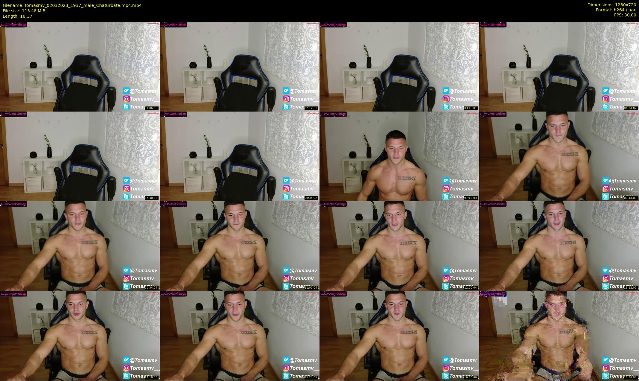 tomasmv — 19 minute Chaturbate male cam show recording, 720p, Mar 2, 2023