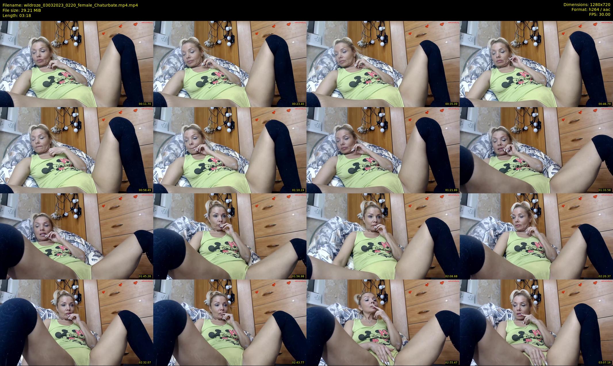 wildroze — 4 minute Chaturbate female cam show recording, 720p, Mar 3, 2023