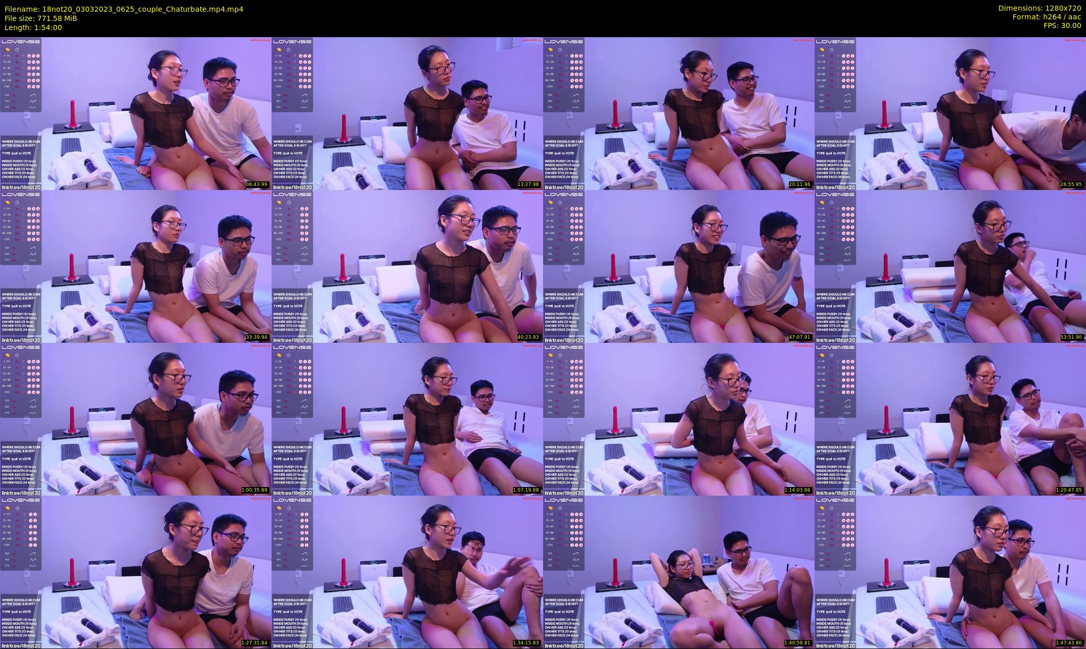 18not20 — 114 minute Chaturbate couple cam show recording, 720p, Mar 3, 2023