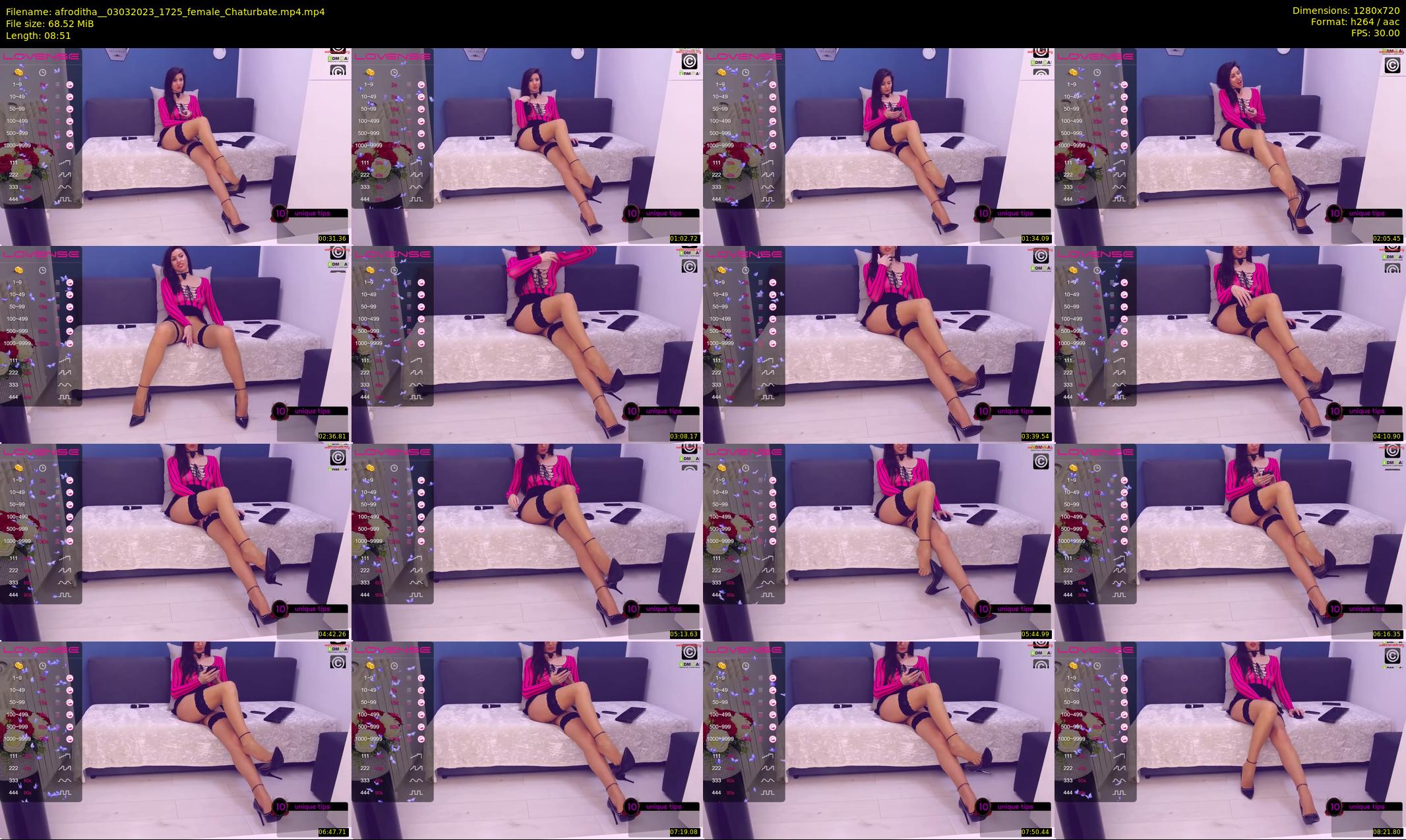 afroditha_ — 9 minute Chaturbate female cam show recording, 720p, Mar 3, 2023