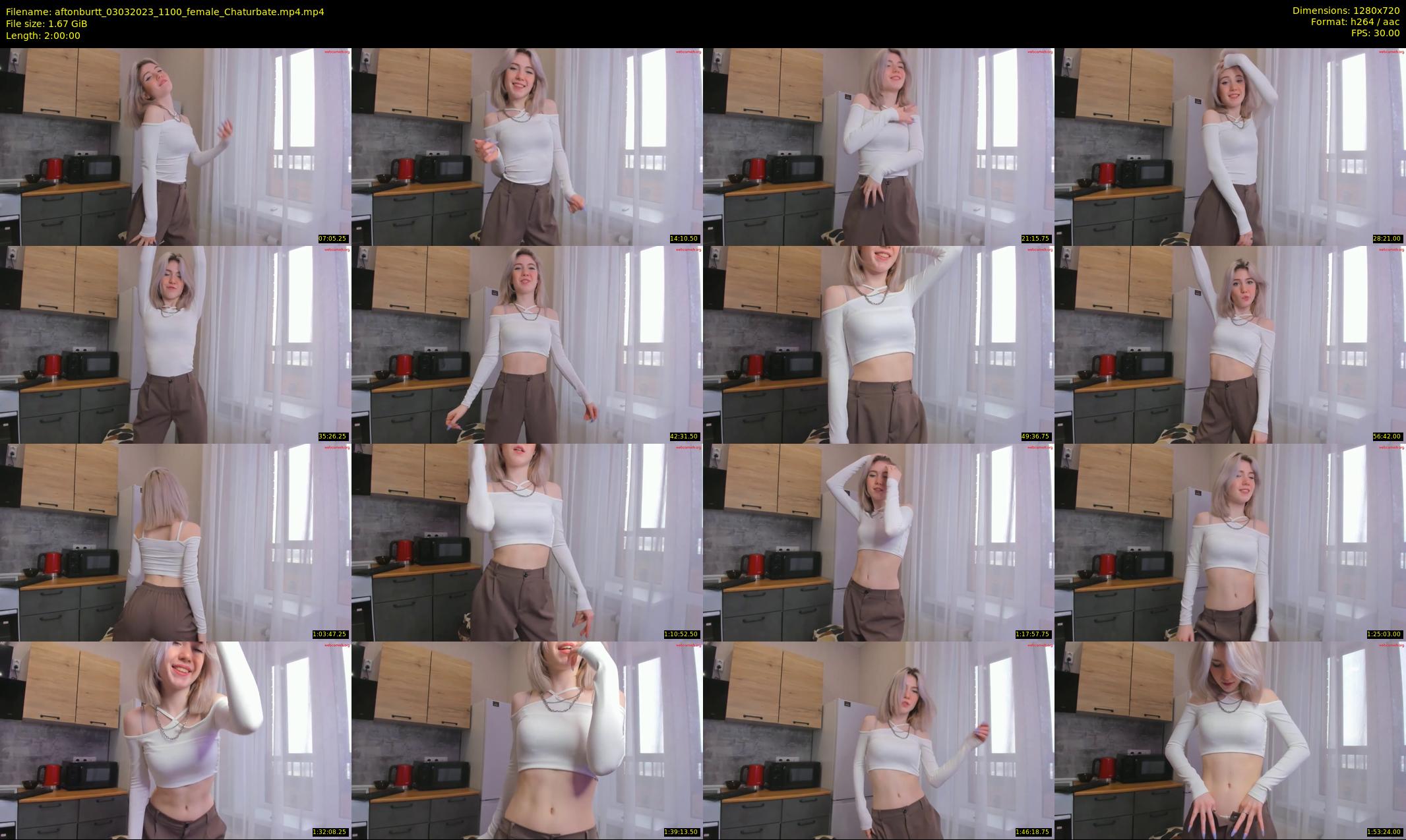 aftonburtt — 120 minute Chaturbate female cam show recording, 720p, Mar 3, 2023