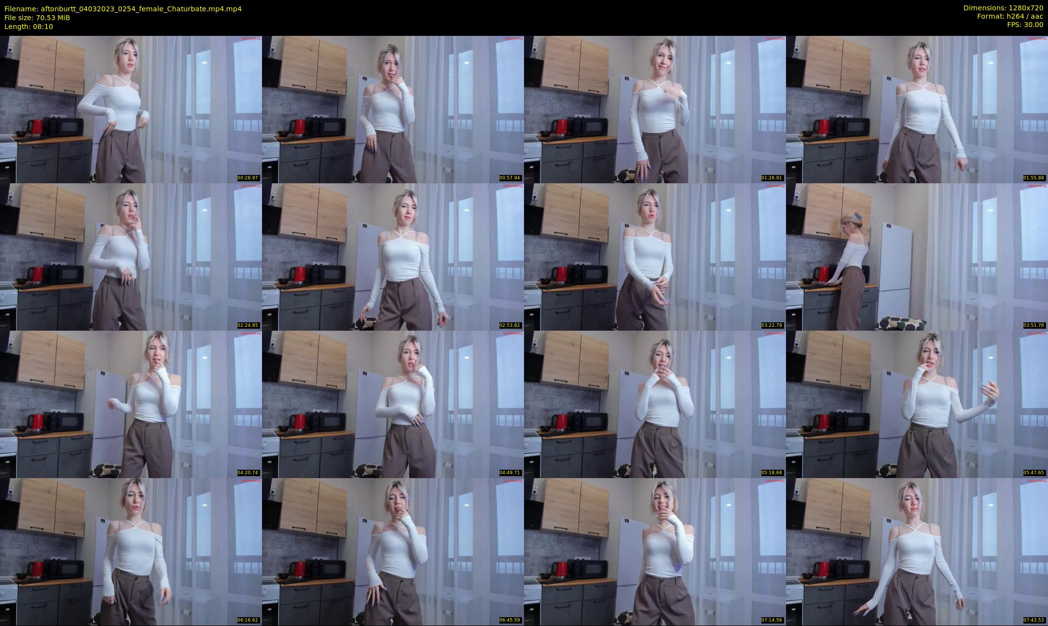 aftonburtt — 9 minute Chaturbate female cam show recording, 720p, Mar 4, 2023