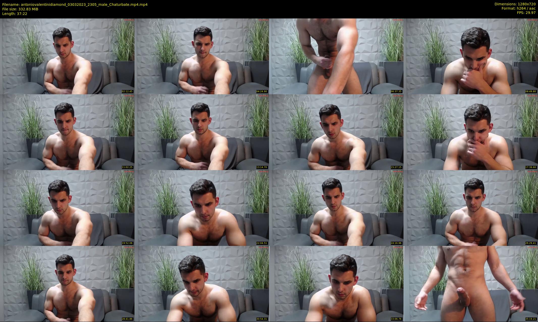 antoniovalentinidiamond — 38 minute Chaturbate male cam show recording, 720p, Mar 3, 2023