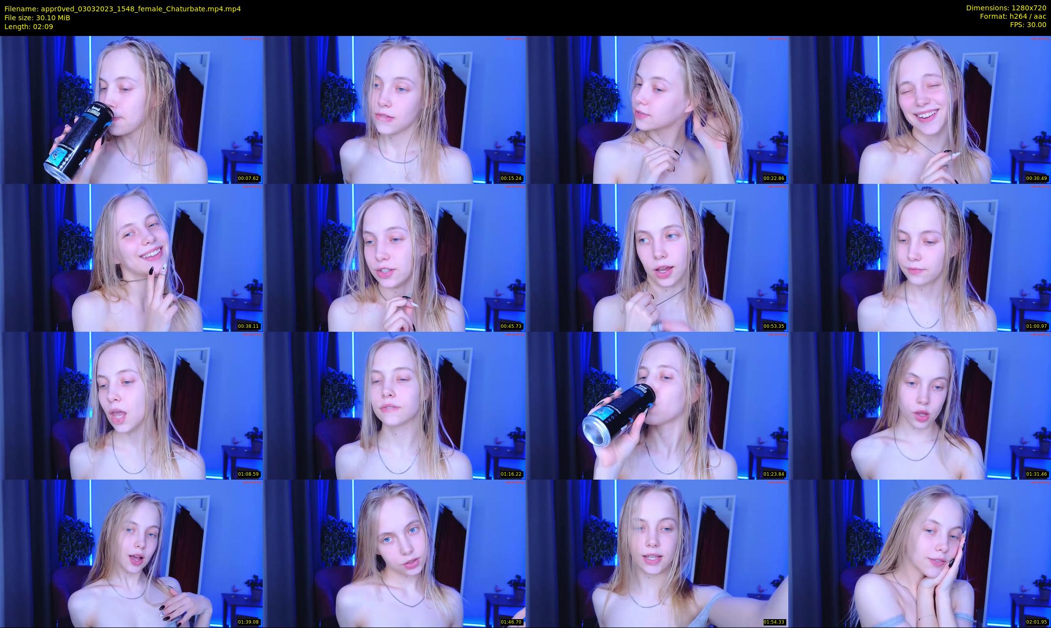 appr0ved — 3 minute Chaturbate female cam show recording, 720p, Mar 3, 2023