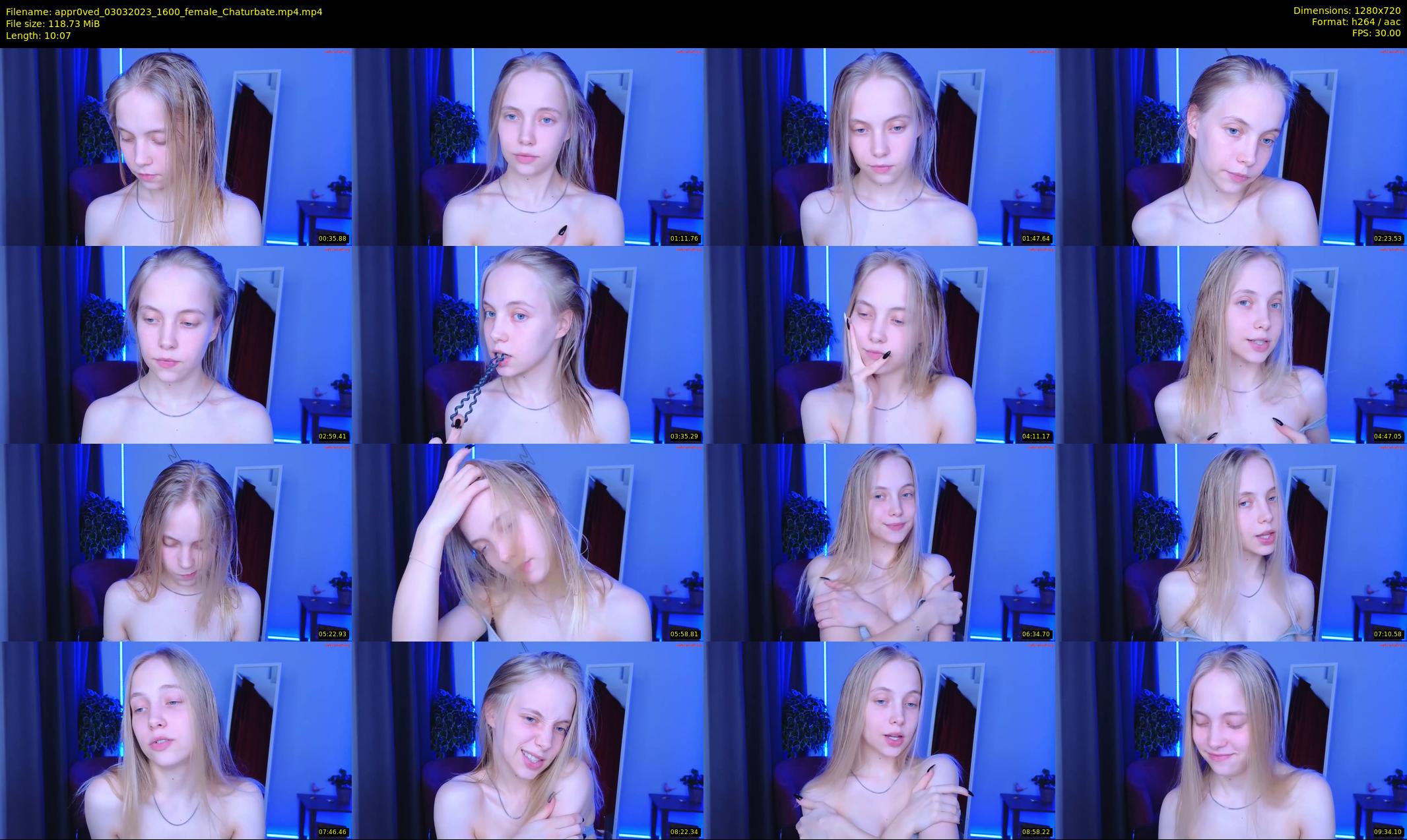appr0ved — 11 minute Chaturbate female cam show recording, 720p, Mar 3, 2023