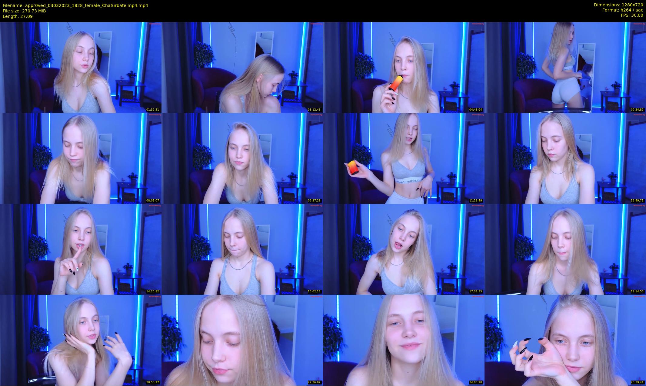 appr0ved — 28 minute Chaturbate female cam show recording, 720p, Mar 3, 2023