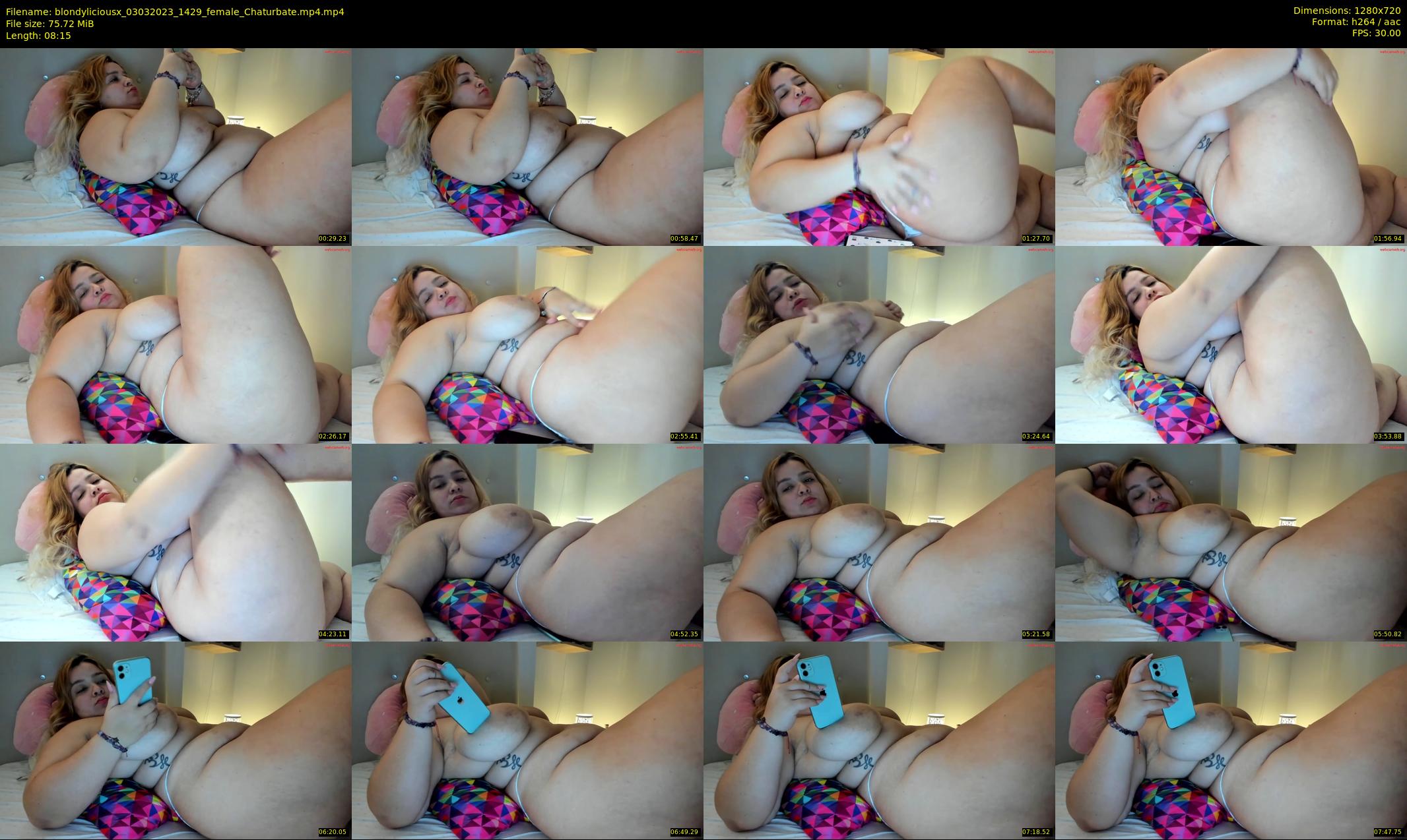 blondyliciousx — 9 minute Chaturbate female cam show recording, 720p, Mar 3, 2023