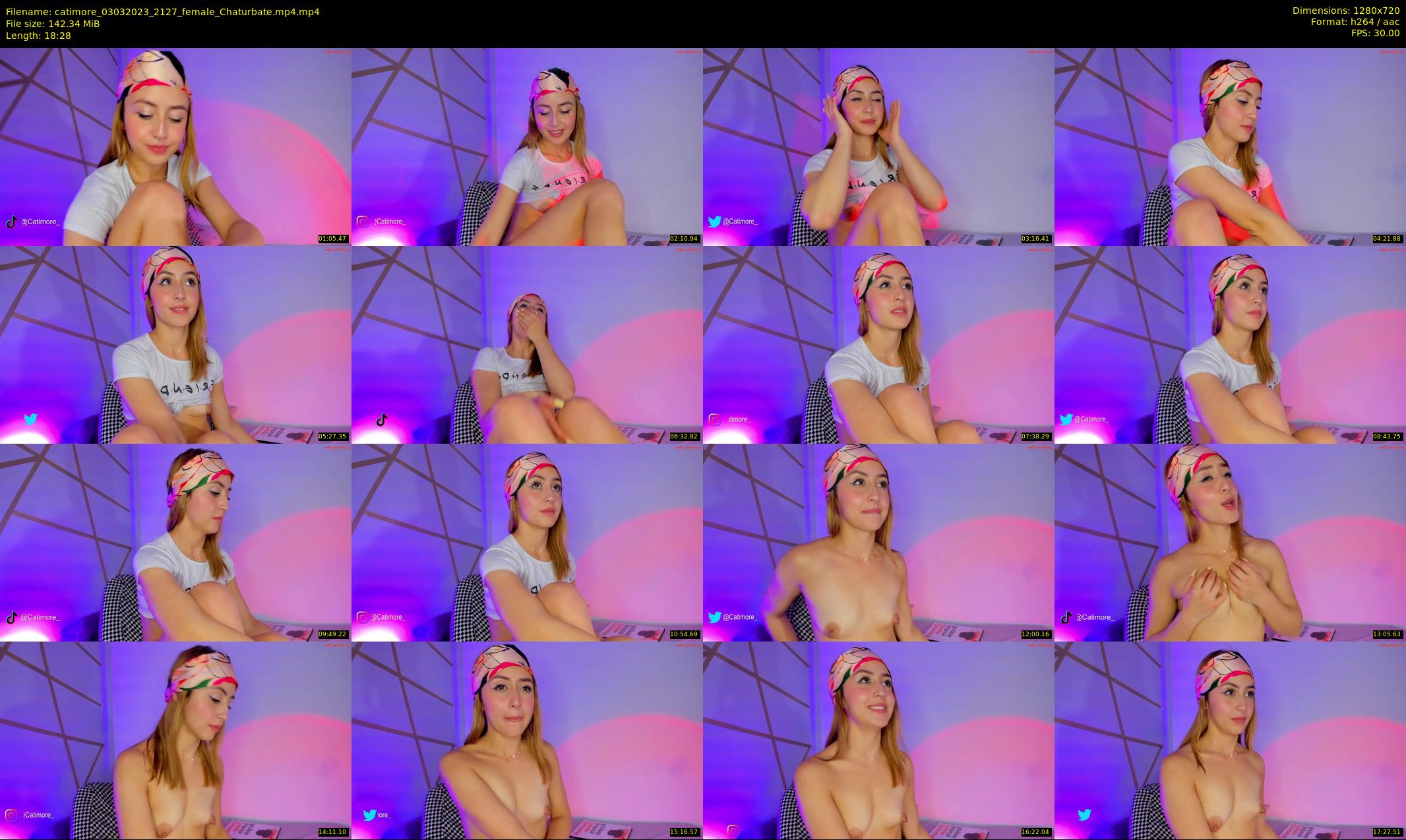 catimore — 19 minute Chaturbate female cam show recording, 720p, Mar 3, 2023