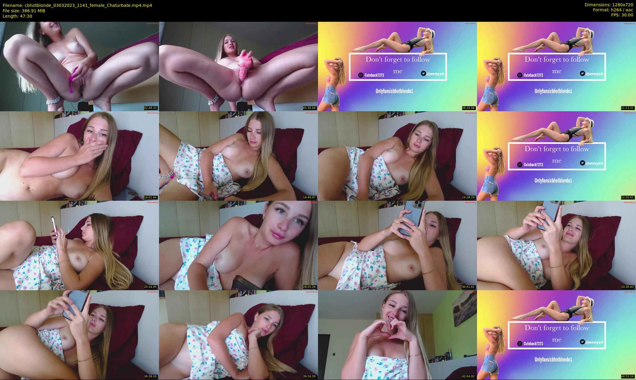 cbhotblonde — 48 minute Chaturbate female cam show recording, 720p, Mar 3, 2023