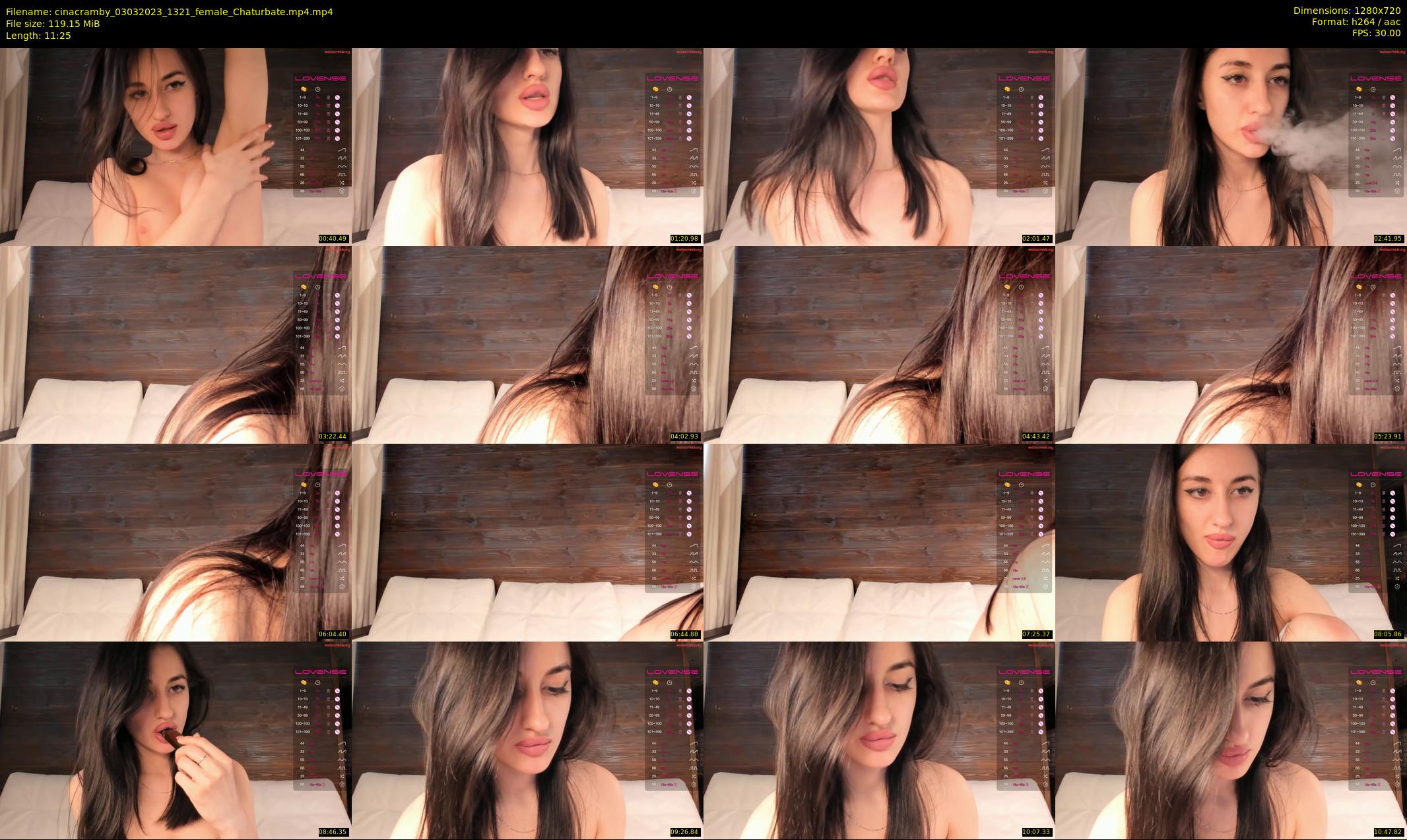 cinacramby — 12 minute Chaturbate female cam show recording, 720p, Mar 3, 2023