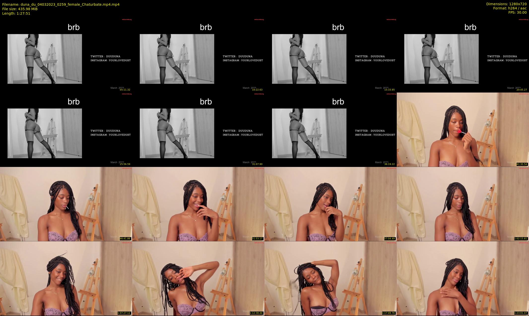 duna_du — 88 minute Chaturbate female cam show recording, 720p, Mar 4, 2023