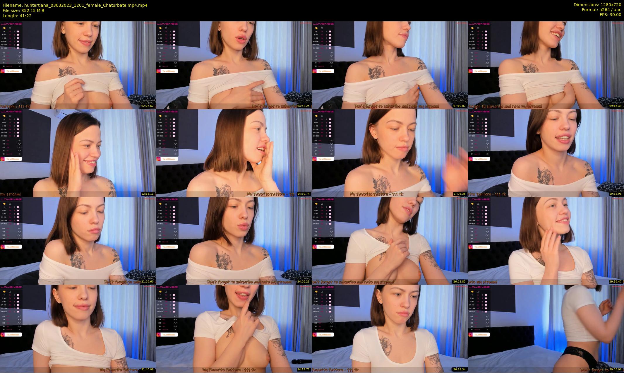 huntertiana — 42 minute Chaturbate female cam show recording, 720p, Mar 3, 2023