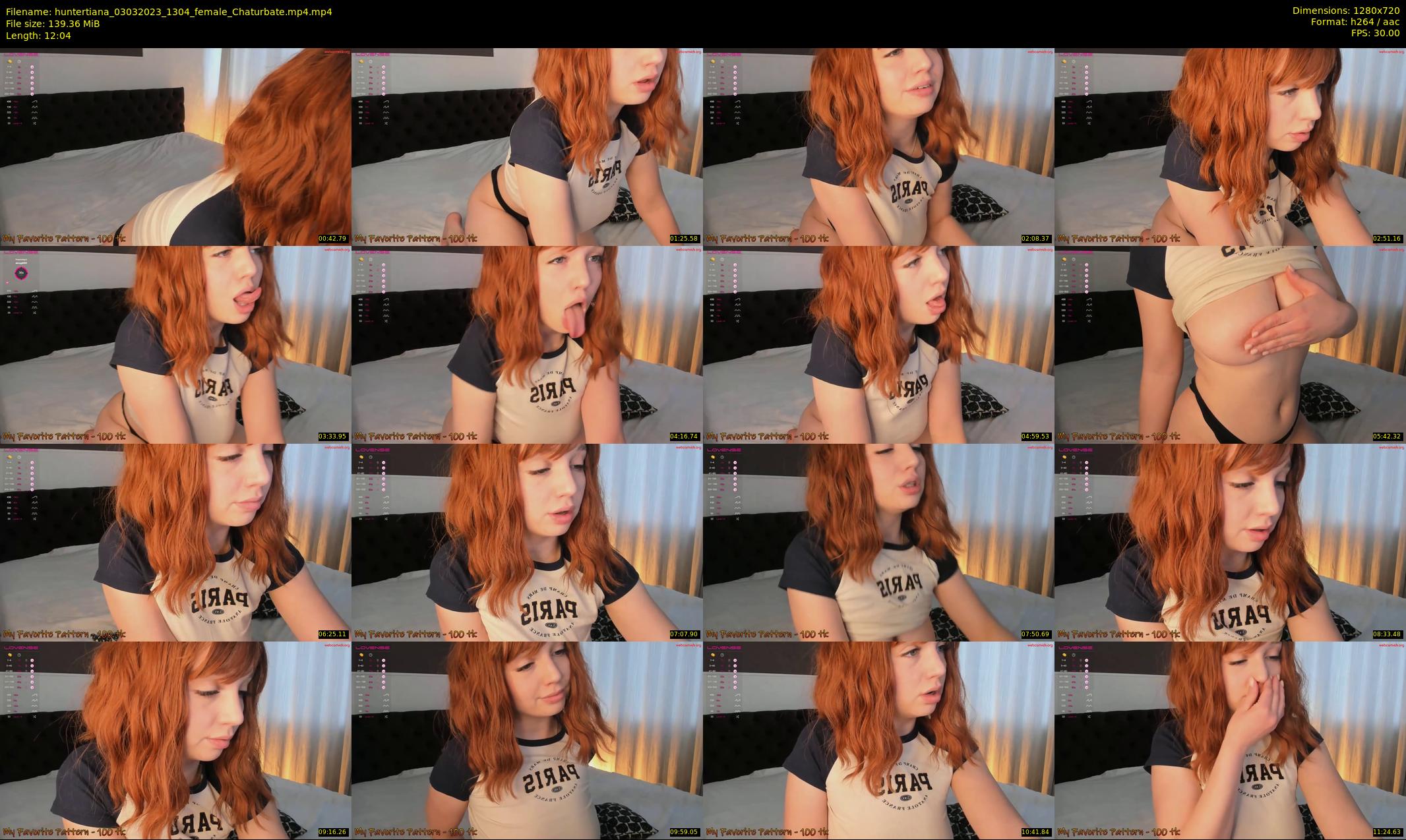 huntertiana — 13 minute Chaturbate female cam show recording, 720p, Mar 3, 2023