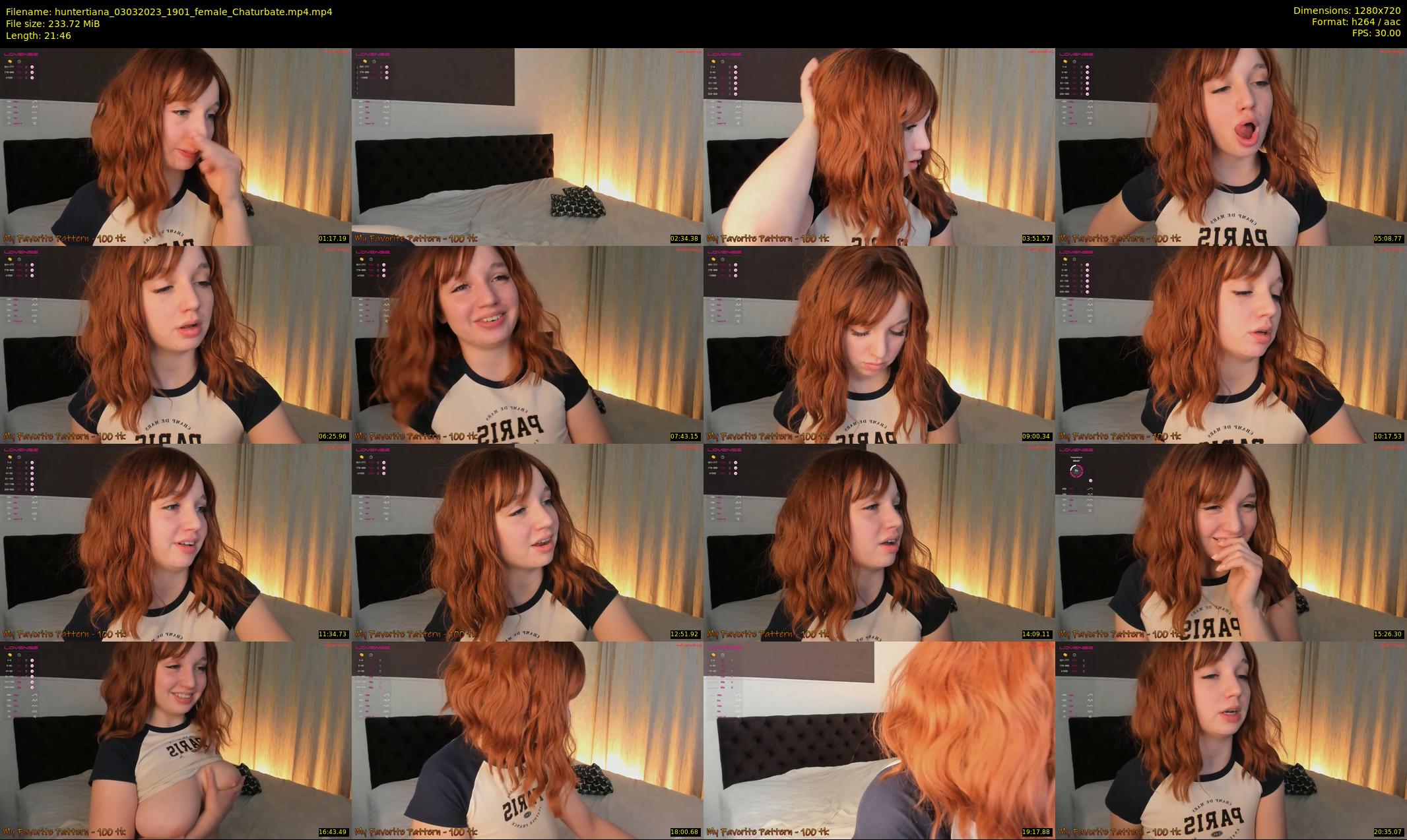 huntertiana — 22 minute Chaturbate female cam show recording, 720p, Mar 3, 2023