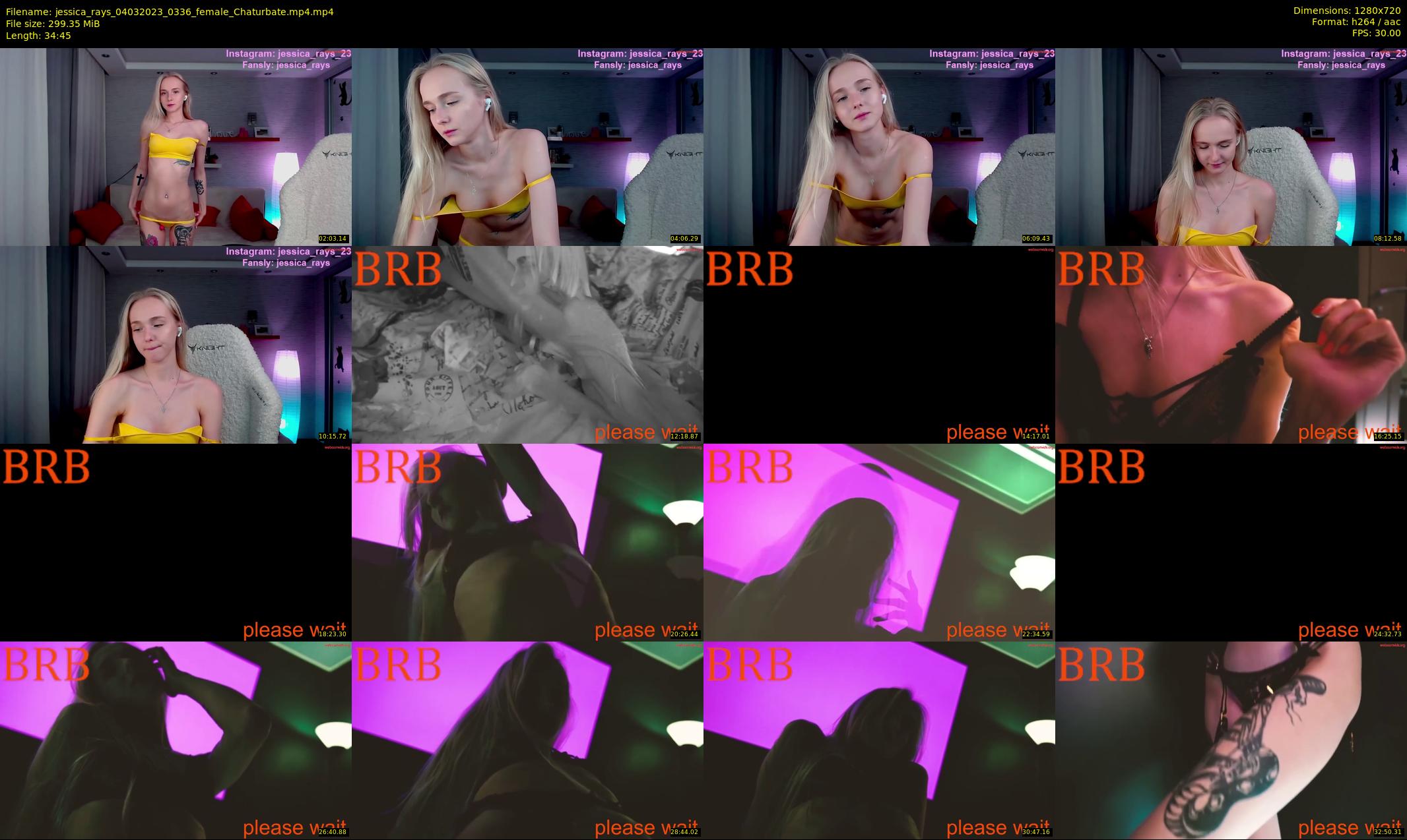 jessica_rays — 35 minute Chaturbate couple cam show recording, 720p, Mar 4, 2023