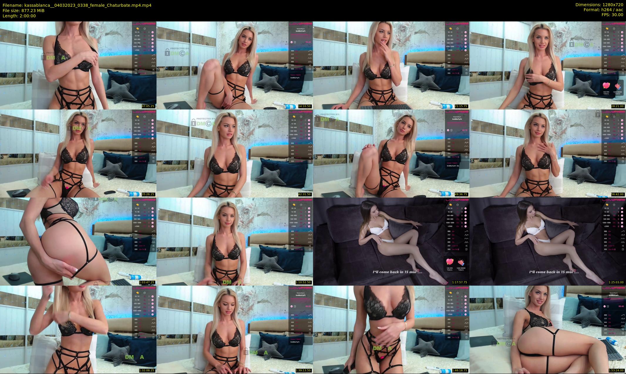 kassablanca_ — 120 minute Chaturbate female cam show recording, 720p, Mar 4, 2023