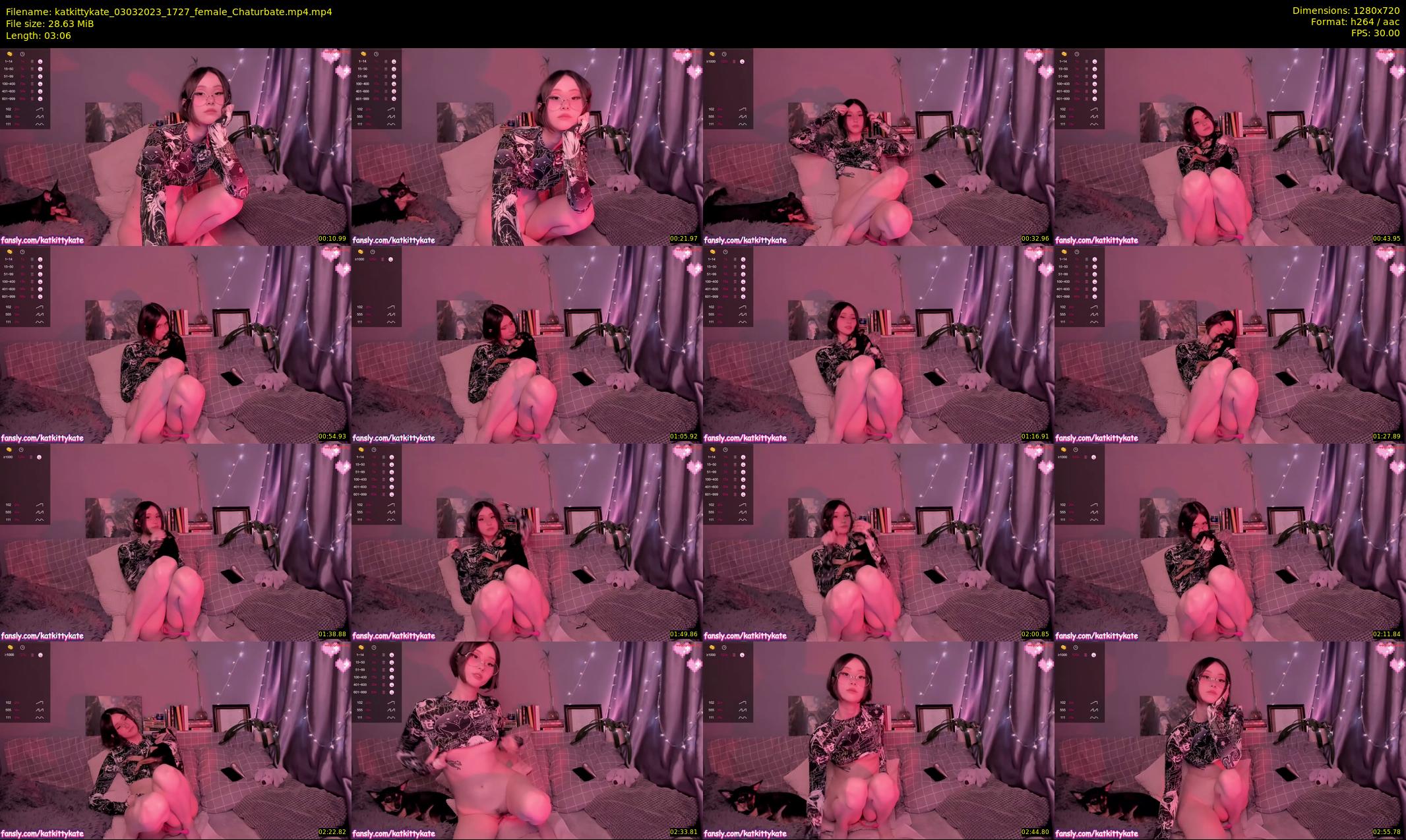 katkittykate — 4 minute Chaturbate female cam show recording, 720p, Mar 3, 2023