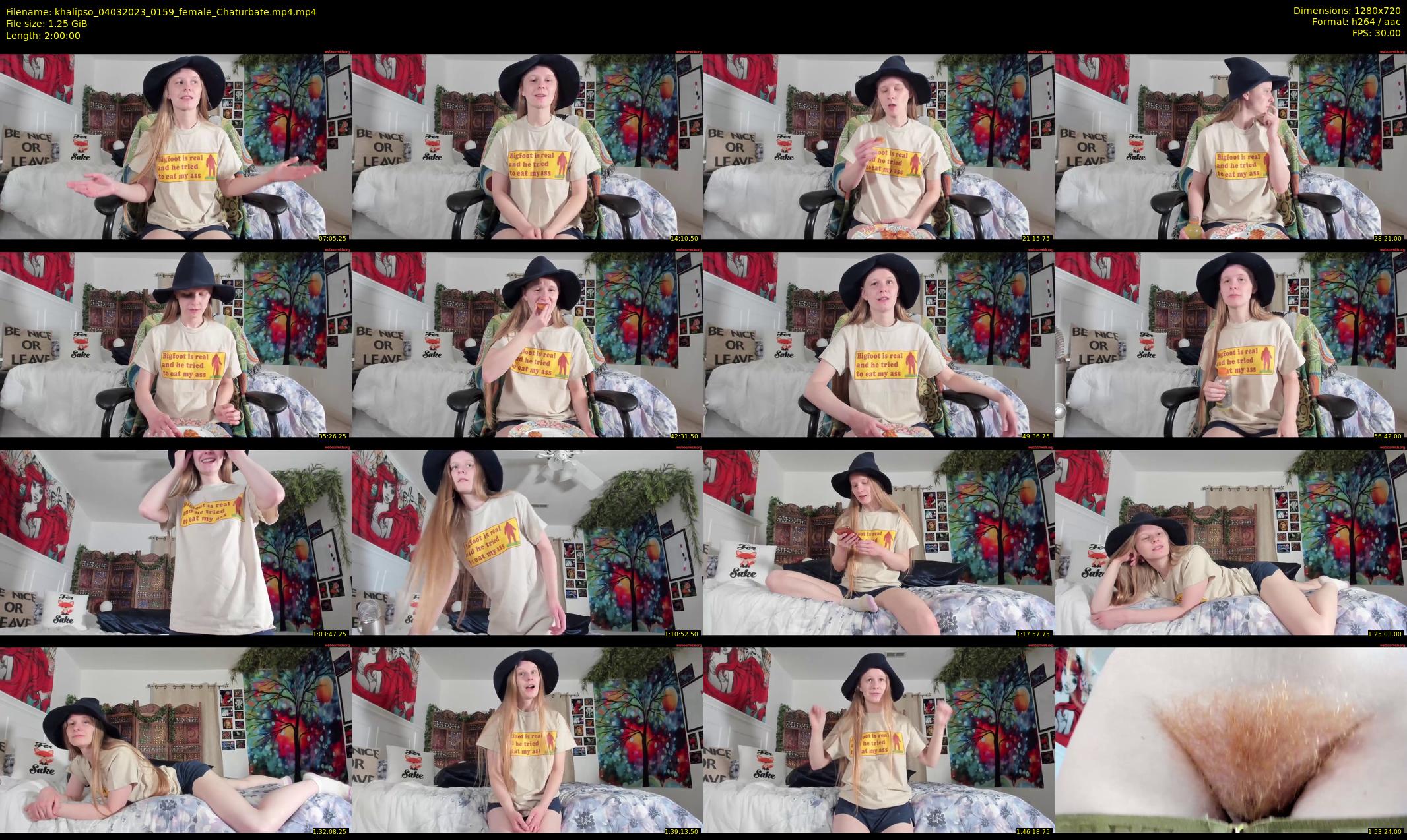 khalipso — 120 minute Chaturbate female cam show recording, 720p, Mar 4, 2023