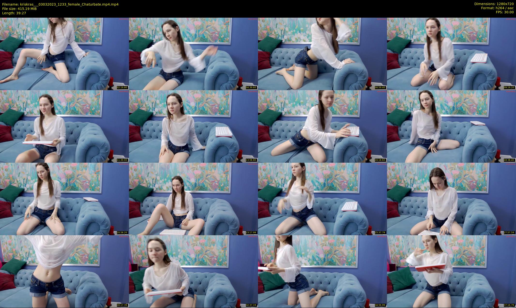 kriskras__ — 40 minute Chaturbate female cam show recording, 720p, Mar 3, 2023