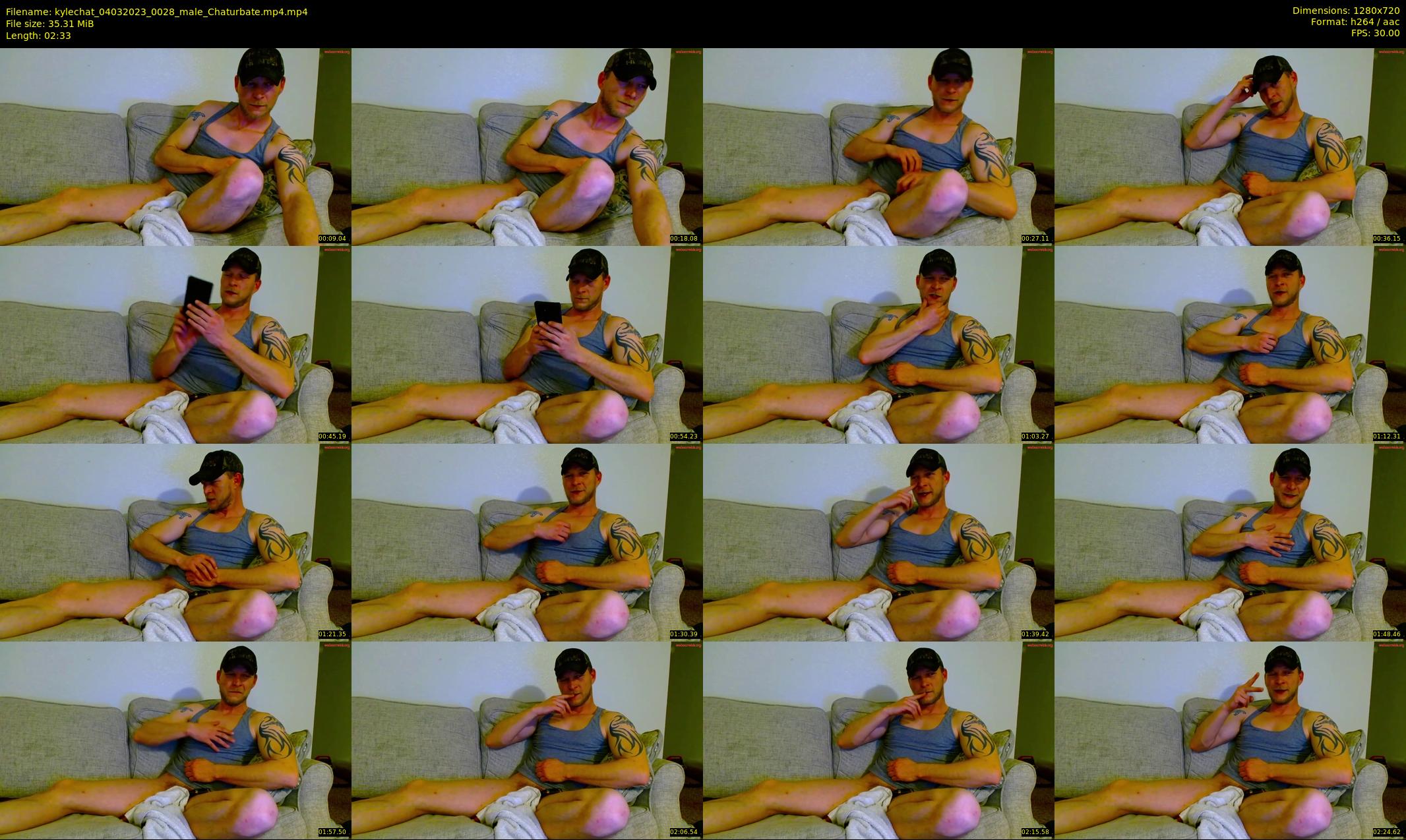 kylechat — 3 minute Chaturbate male cam show recording, 720p, Mar 4, 2023