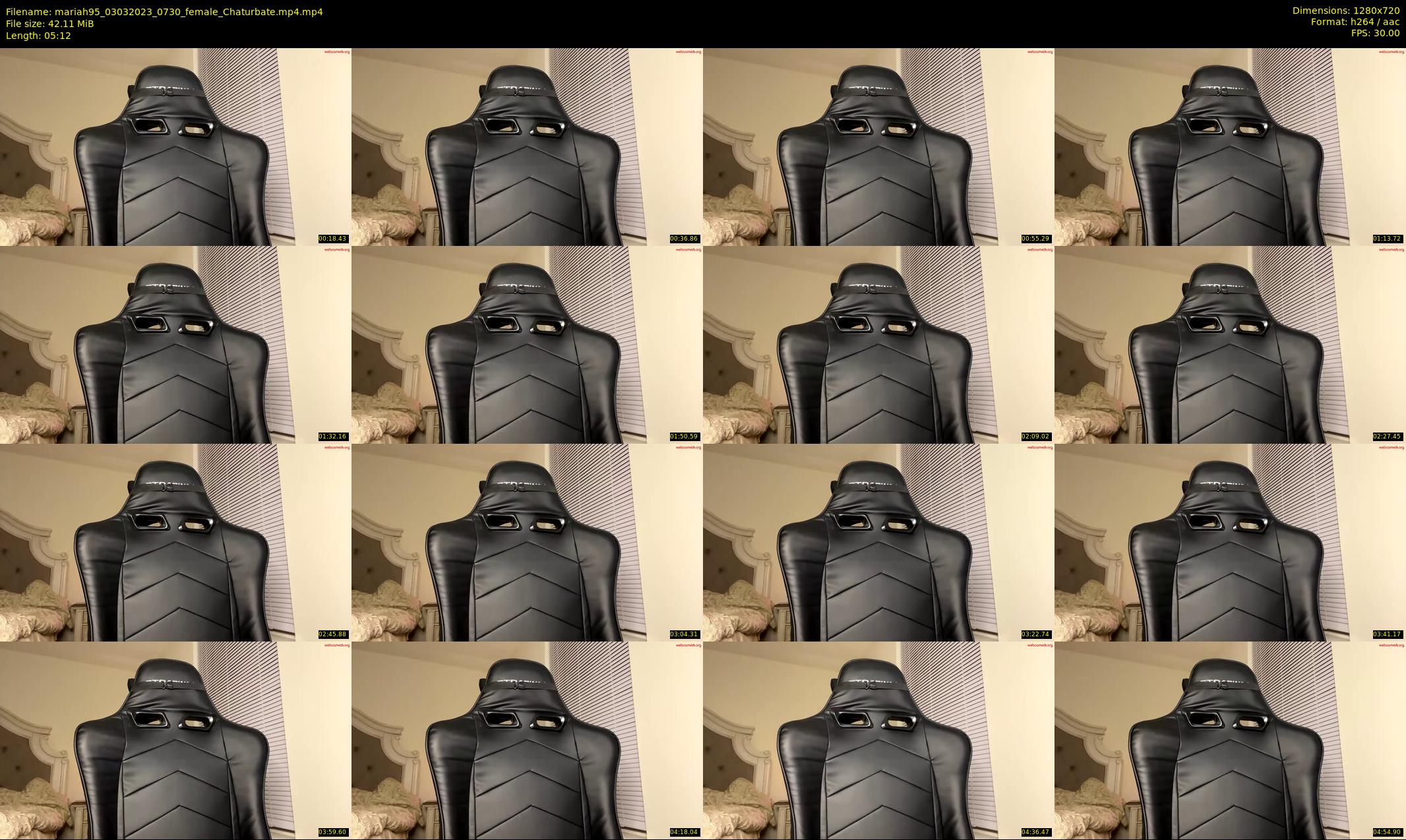 mariah95 — 6 minute Chaturbate female cam show recording, 720p, Mar 3, 2023