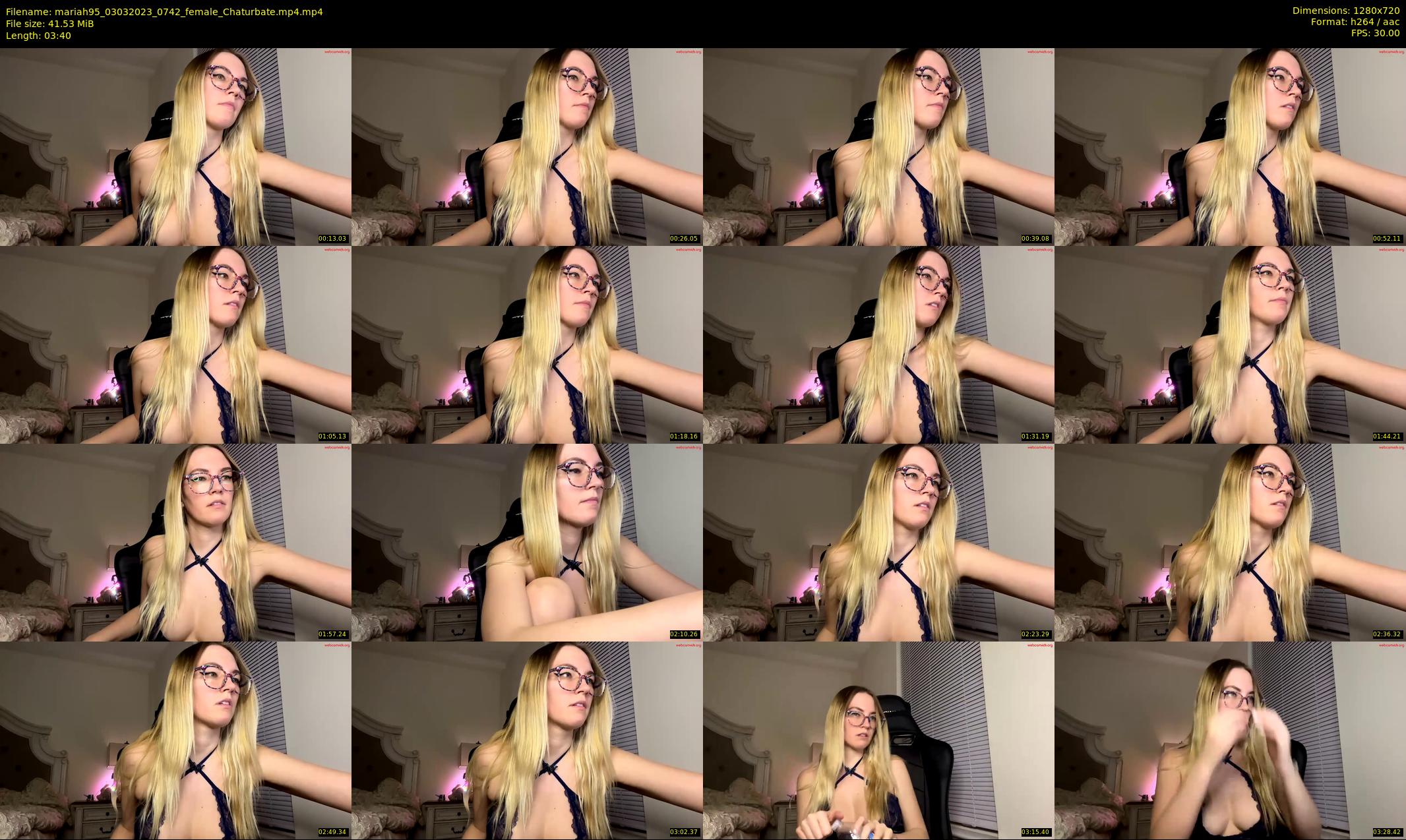 mariah95 — 4 minute Chaturbate female cam show recording, 720p, Mar 3, 2023