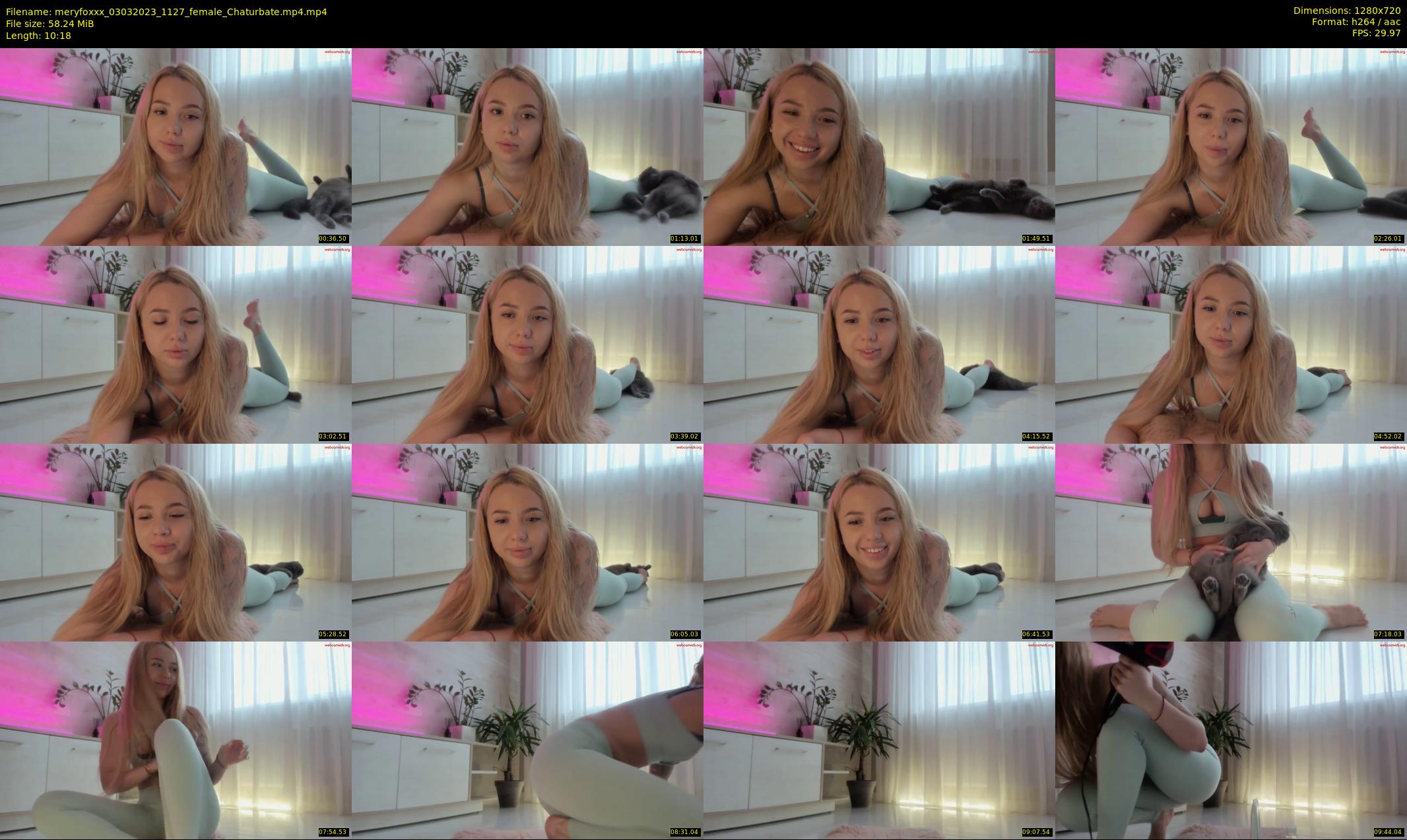 meryfoxxx — 11 minute Chaturbate female cam show recording, 720p, Mar 3, 2023