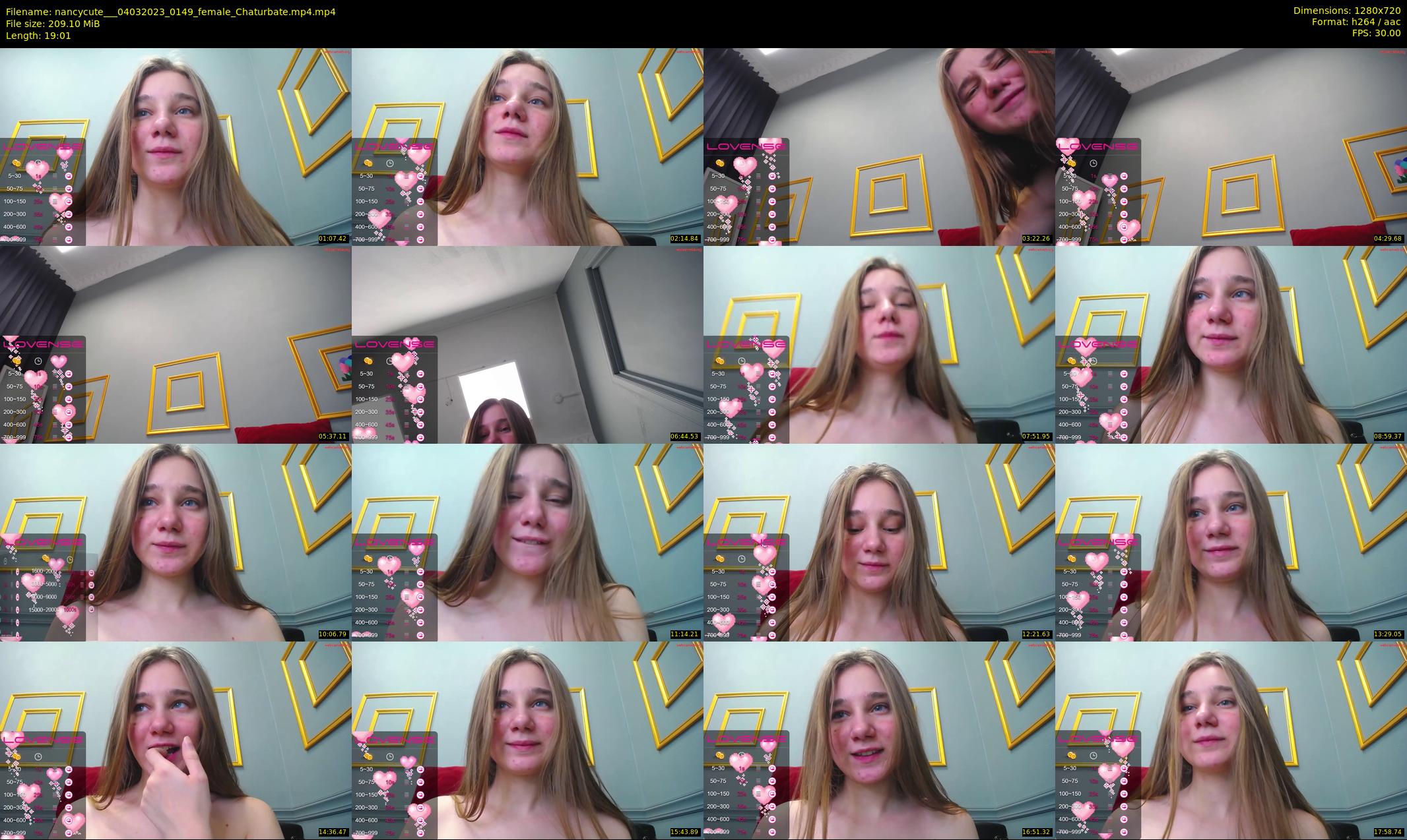 nancycute__ — 20 minute Chaturbate female cam show recording, 720p, Mar 4, 2023